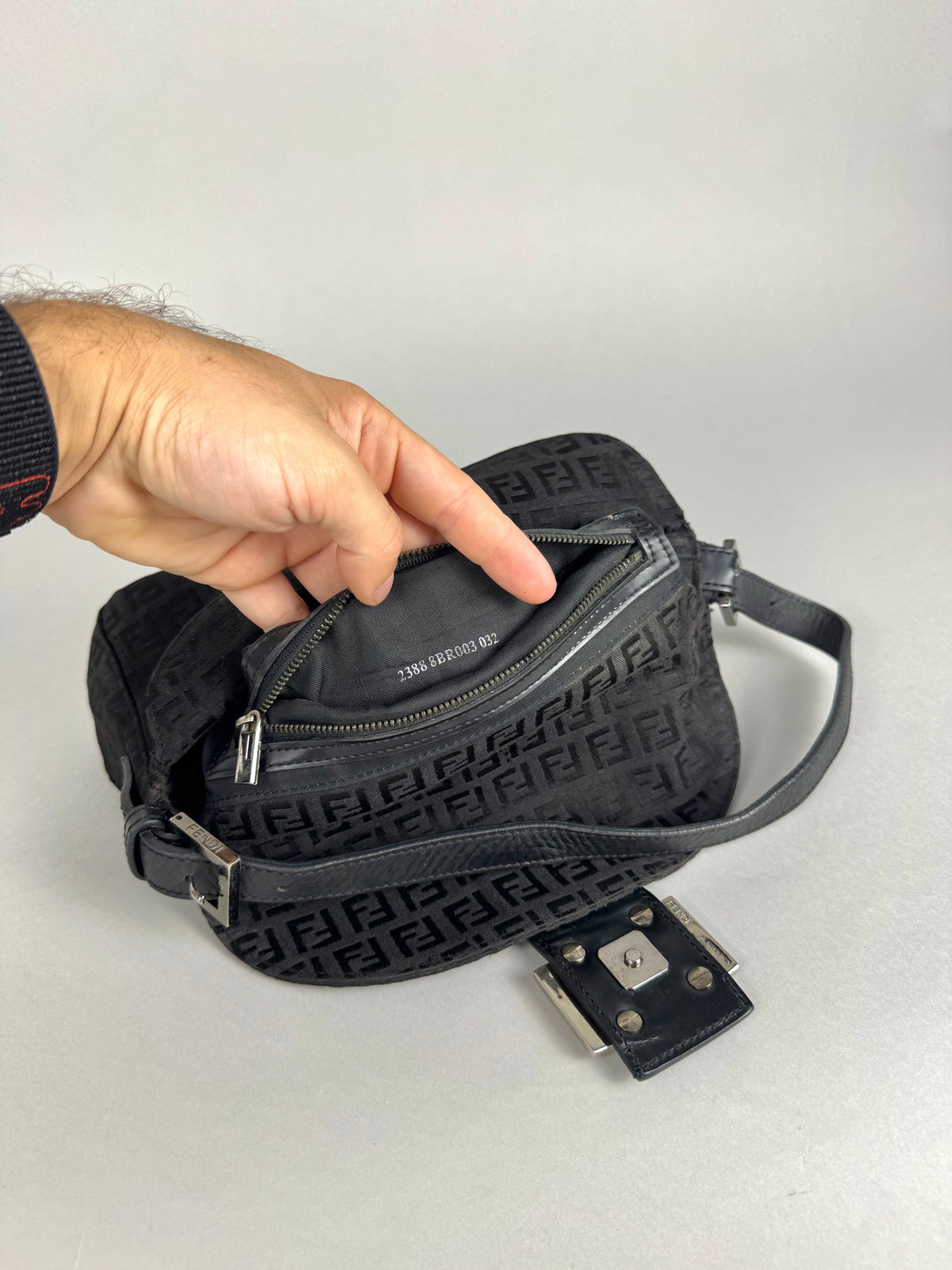 Fendi Baguette Monogram Black