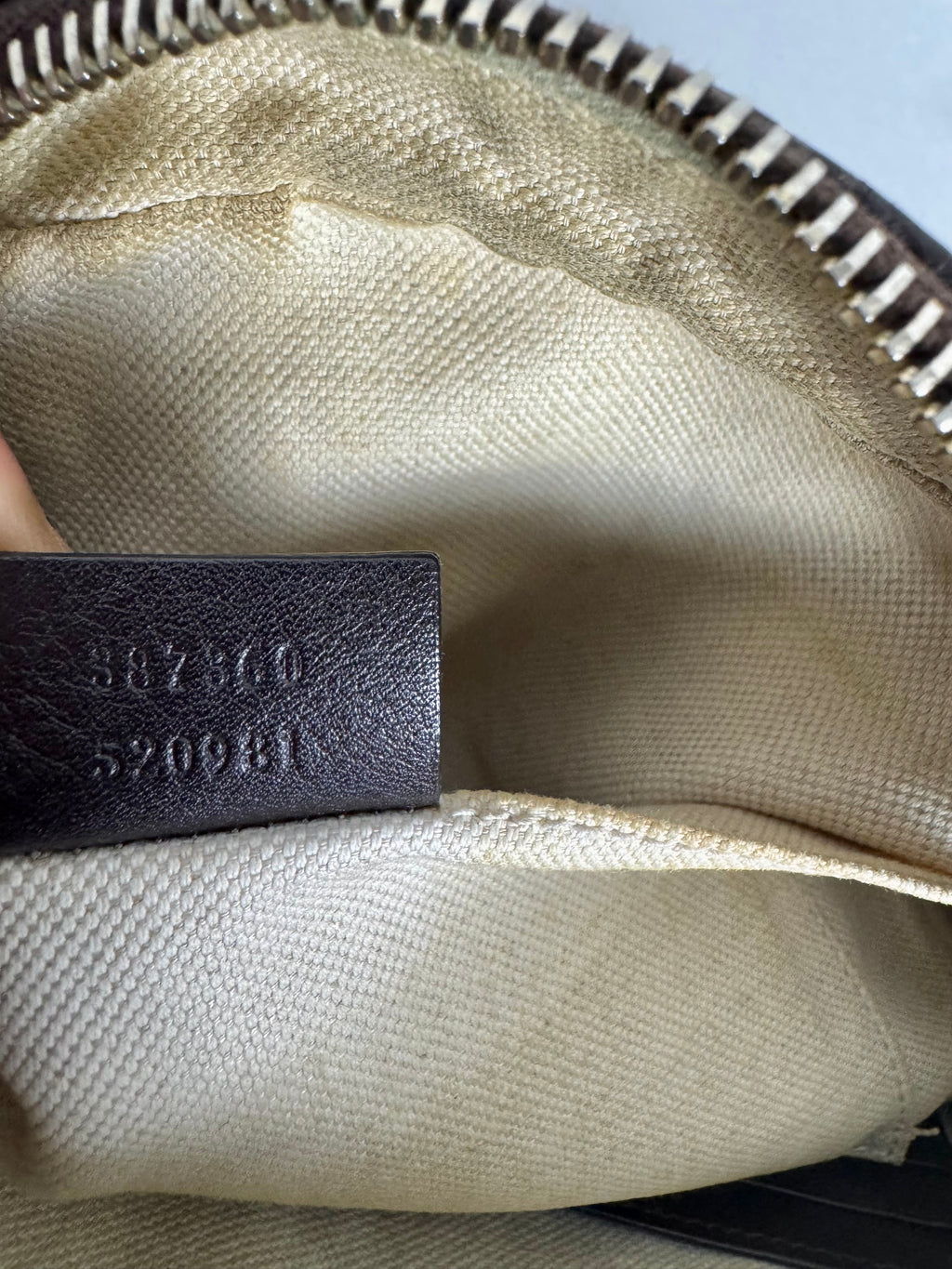 Gucci Monogram Bree Disco Brown Leather Crossbody