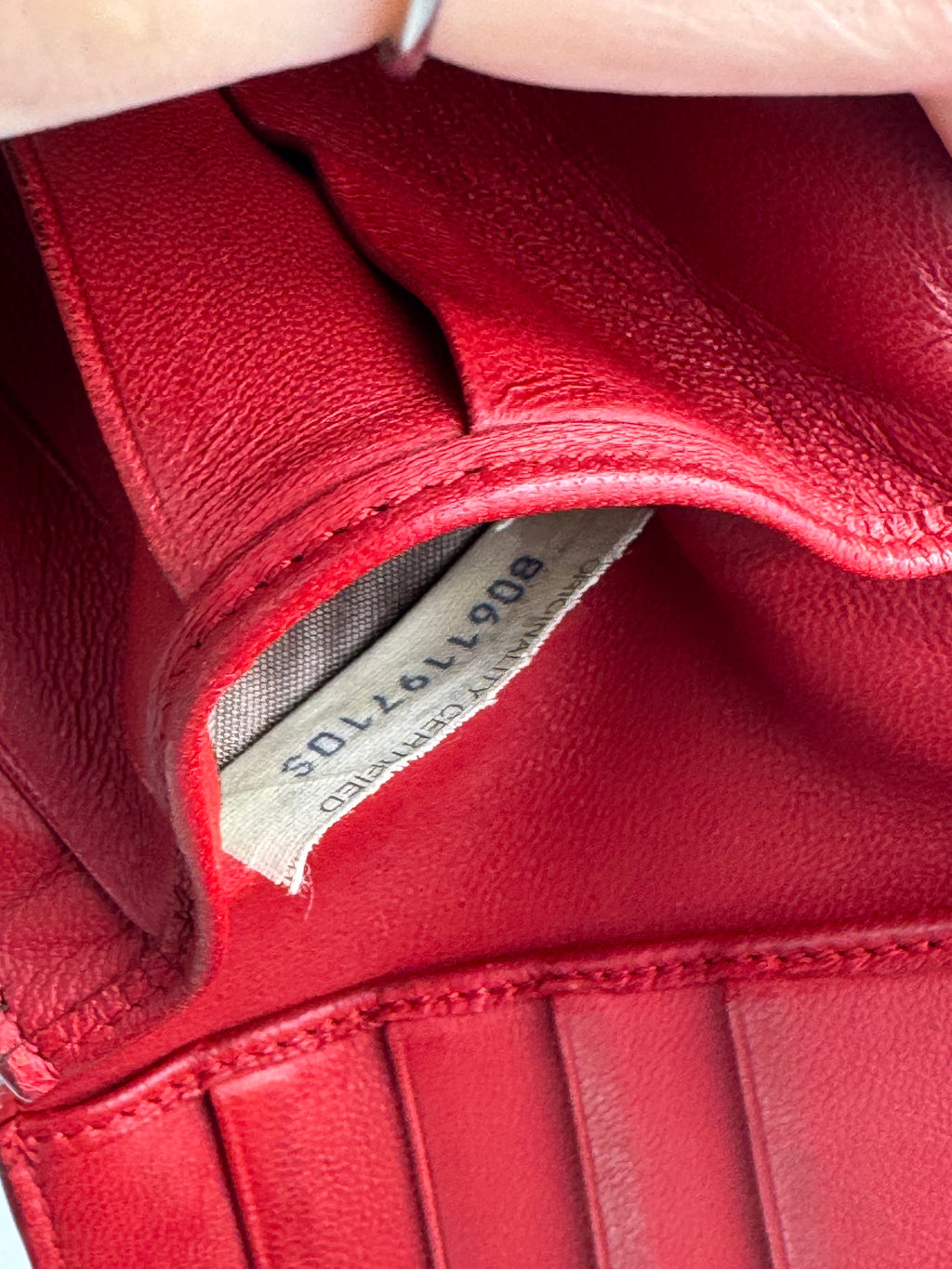 Bottega Veneta Intrecciato Red Leather Wallet