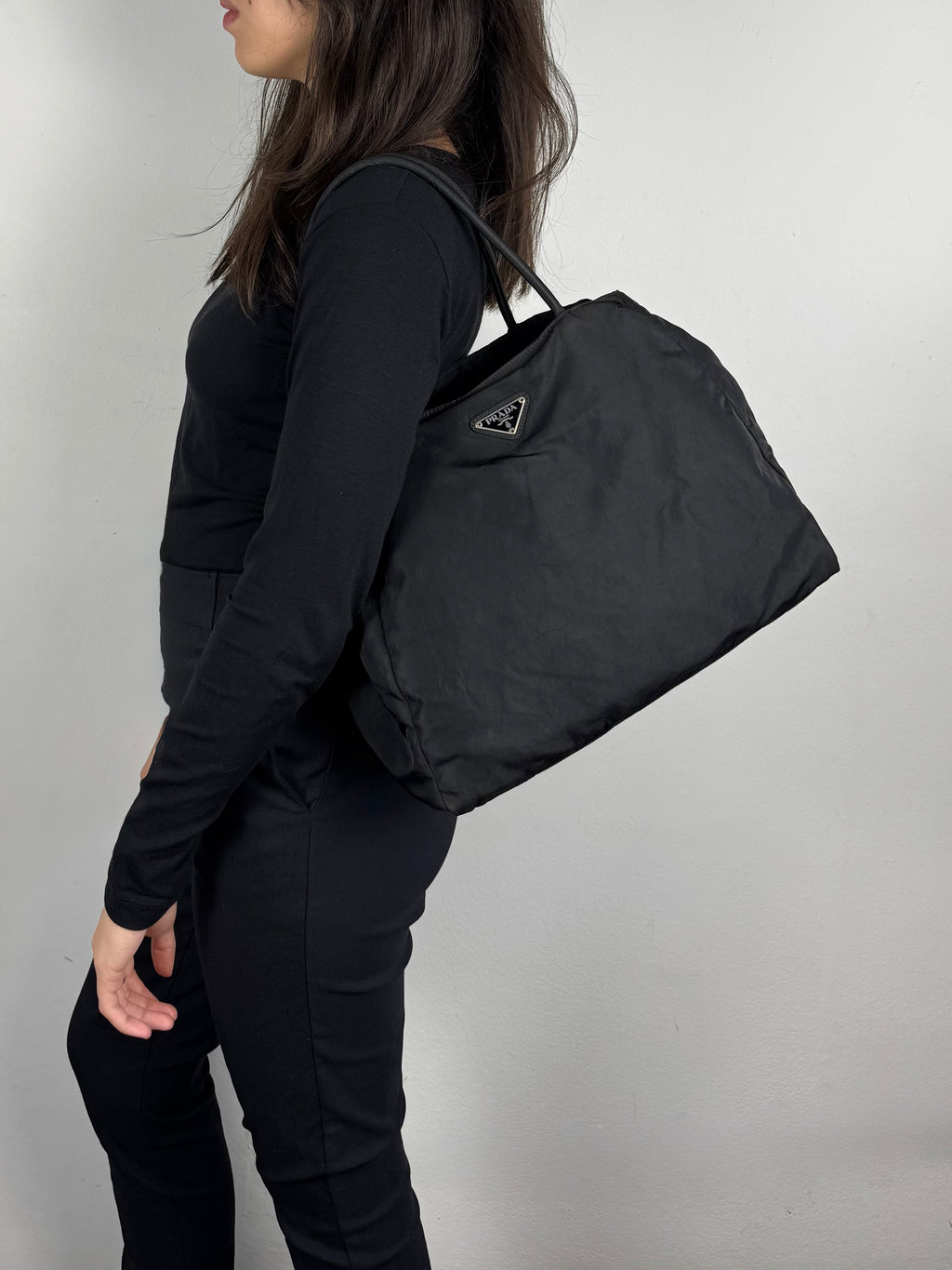 Prada Nylon Black Tote