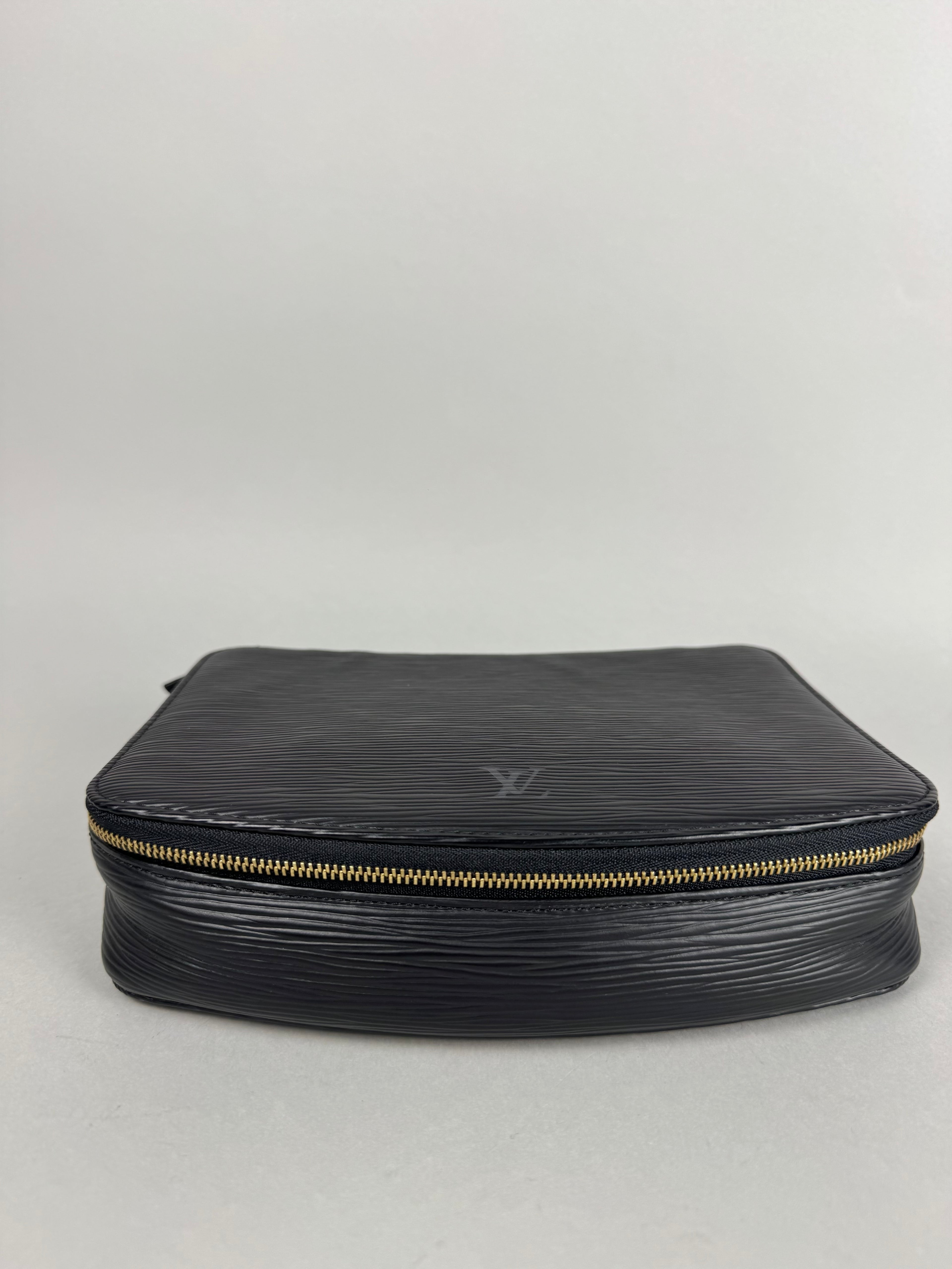 Louis Vuitton Epi Leather Black Poche Monte-Carlo Jewelry Case Noir
