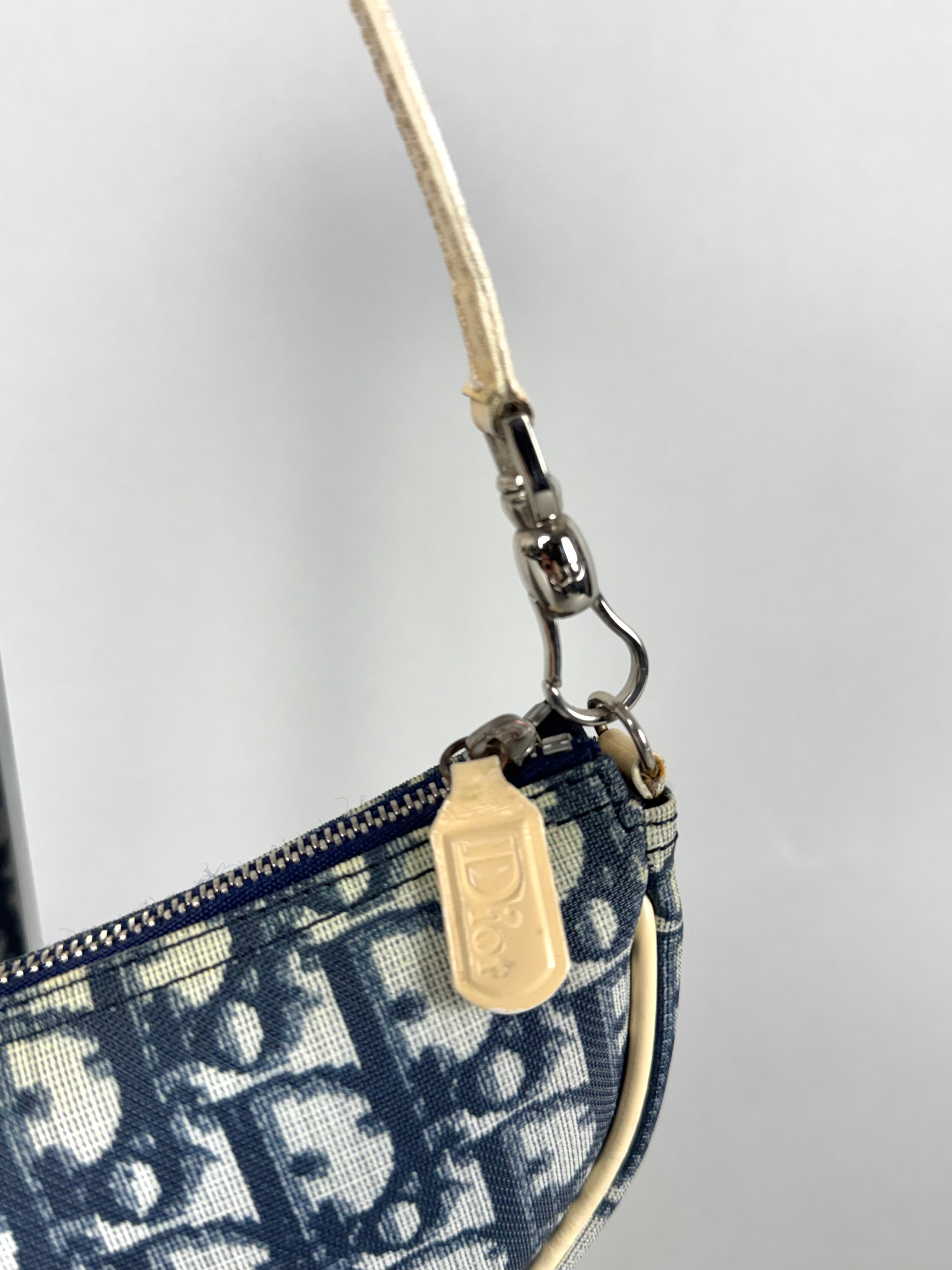Christian Dior Monogram Mini Saddle Oblique Blue