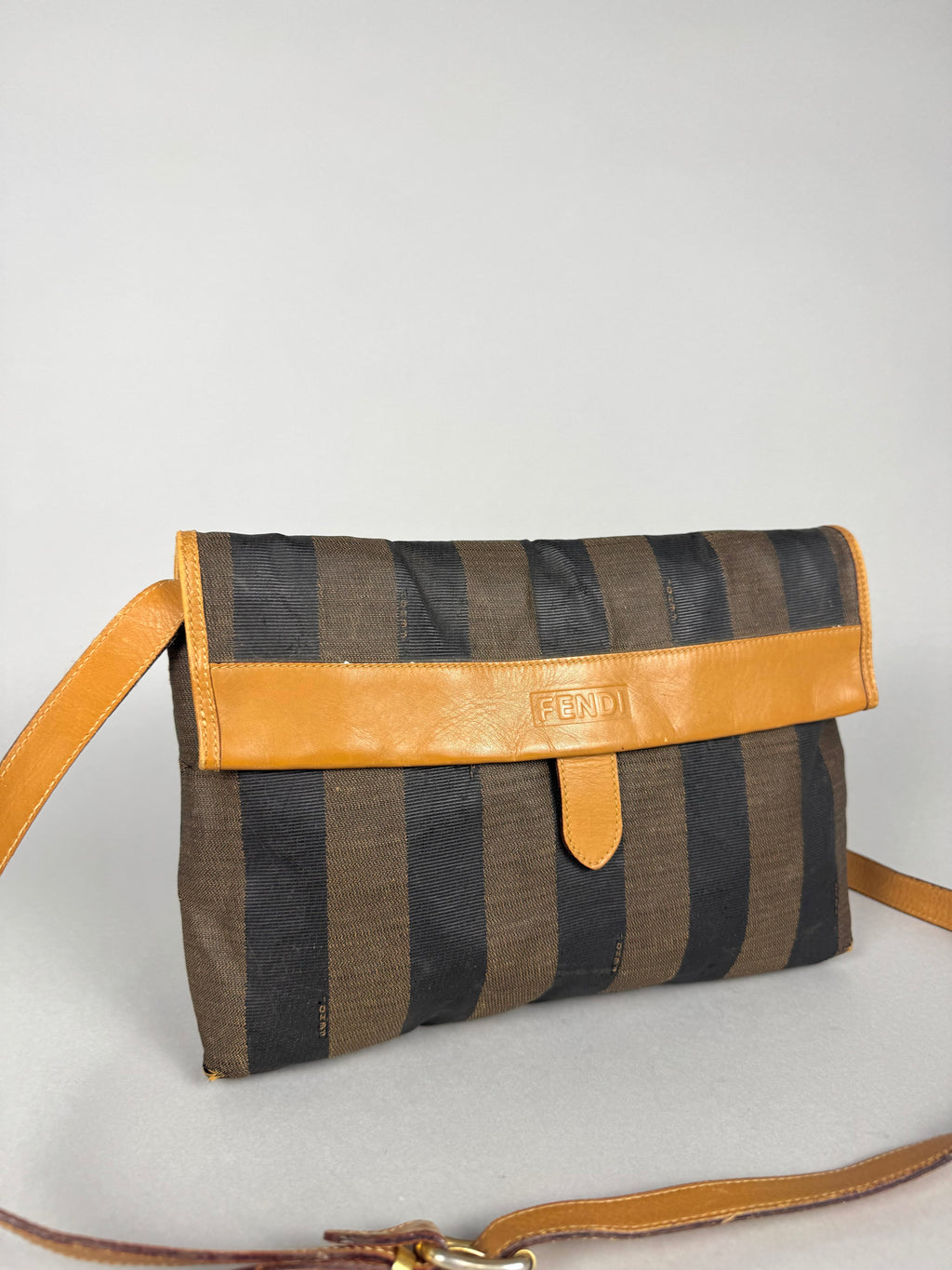 Fendi Pequim Stripe Envelope Crossbody