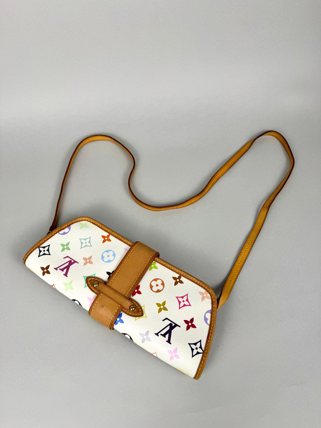 Louis Vuitton Shirley Monogram Multicolor White