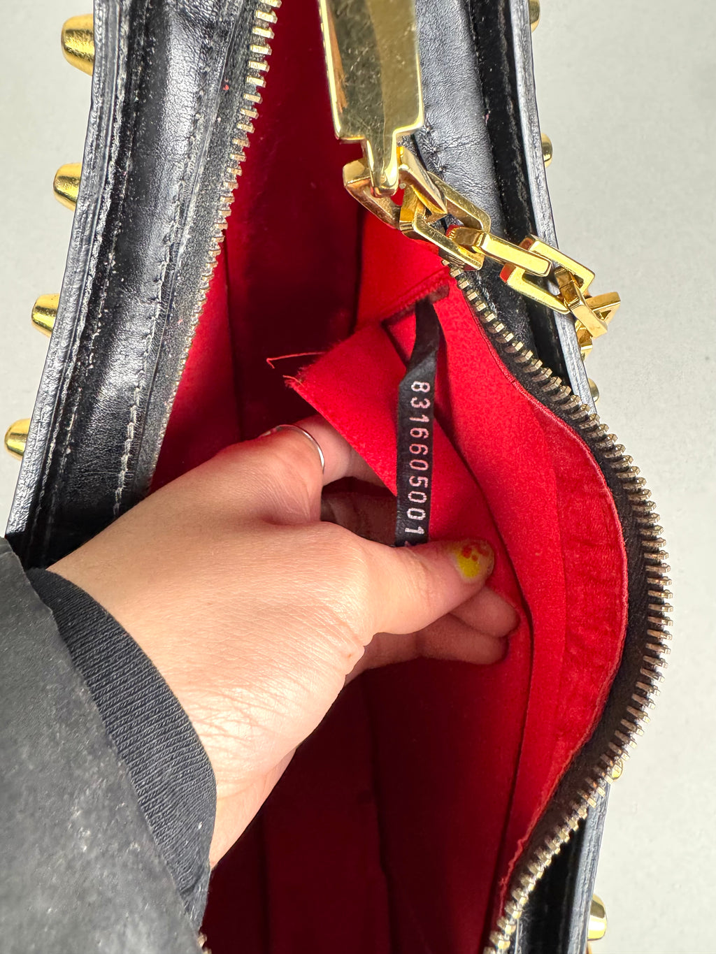Fendi Studded Leather Red