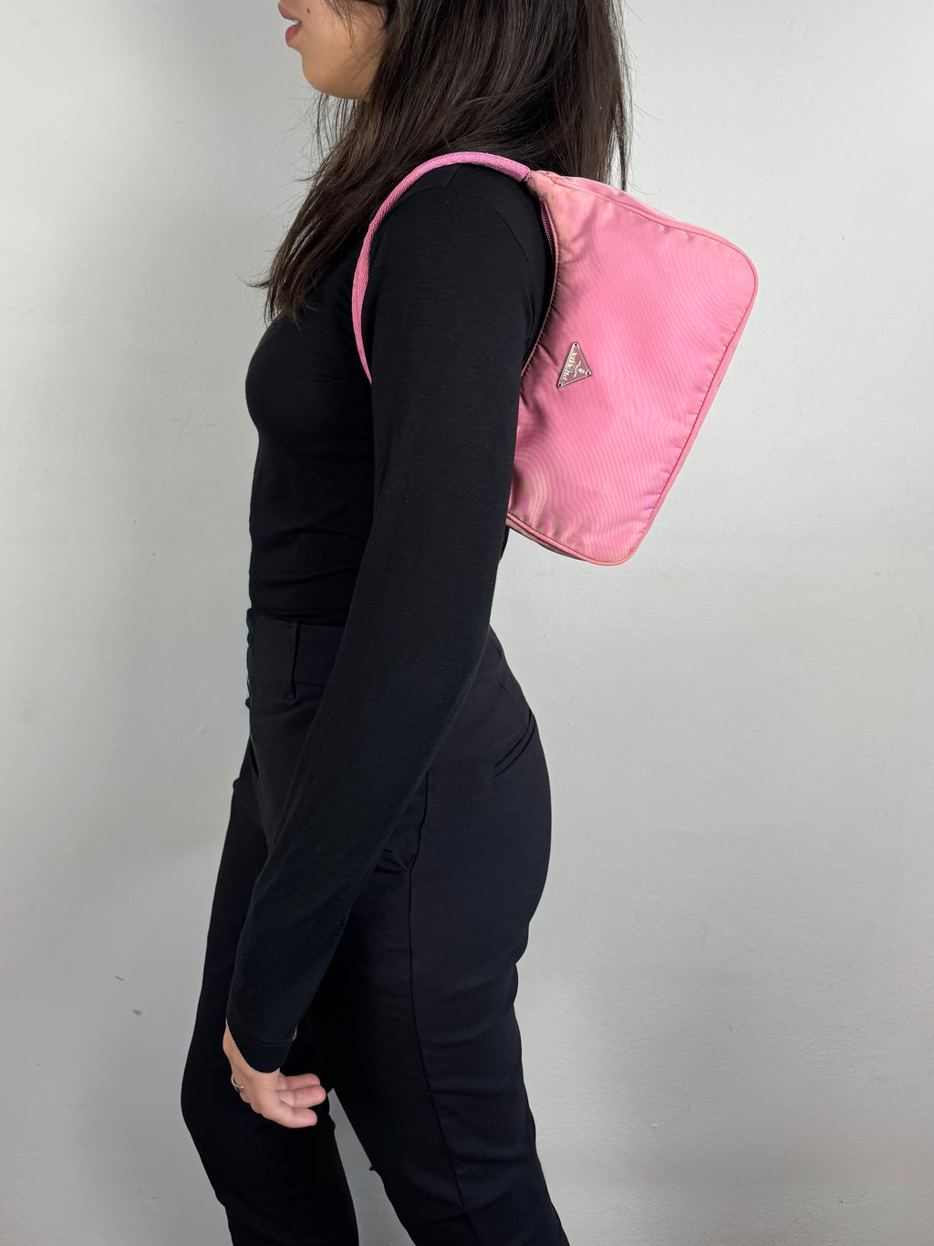 Prada Nylon Pink Hobo
