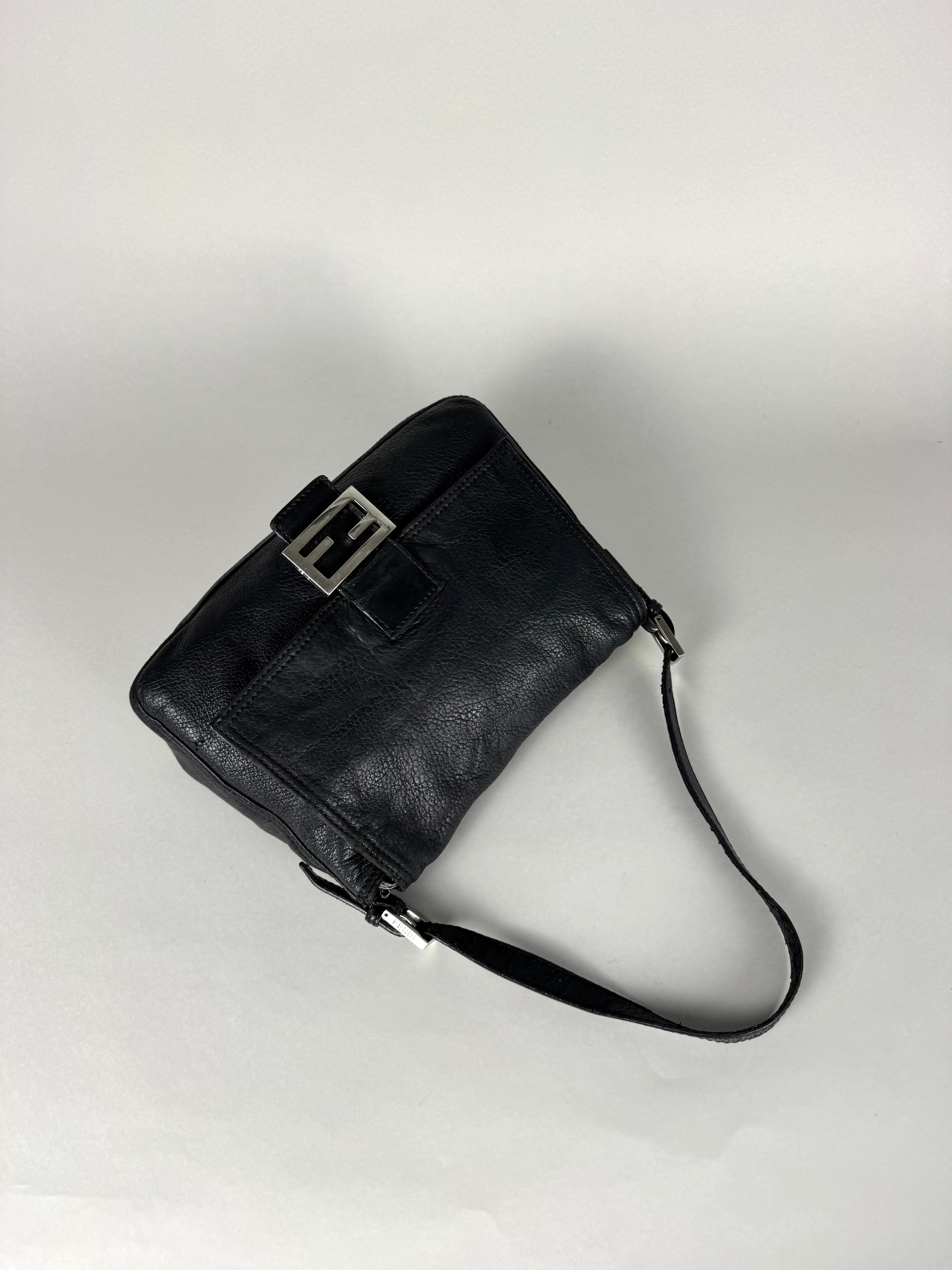 Fendi Mama Baguette Black Leather