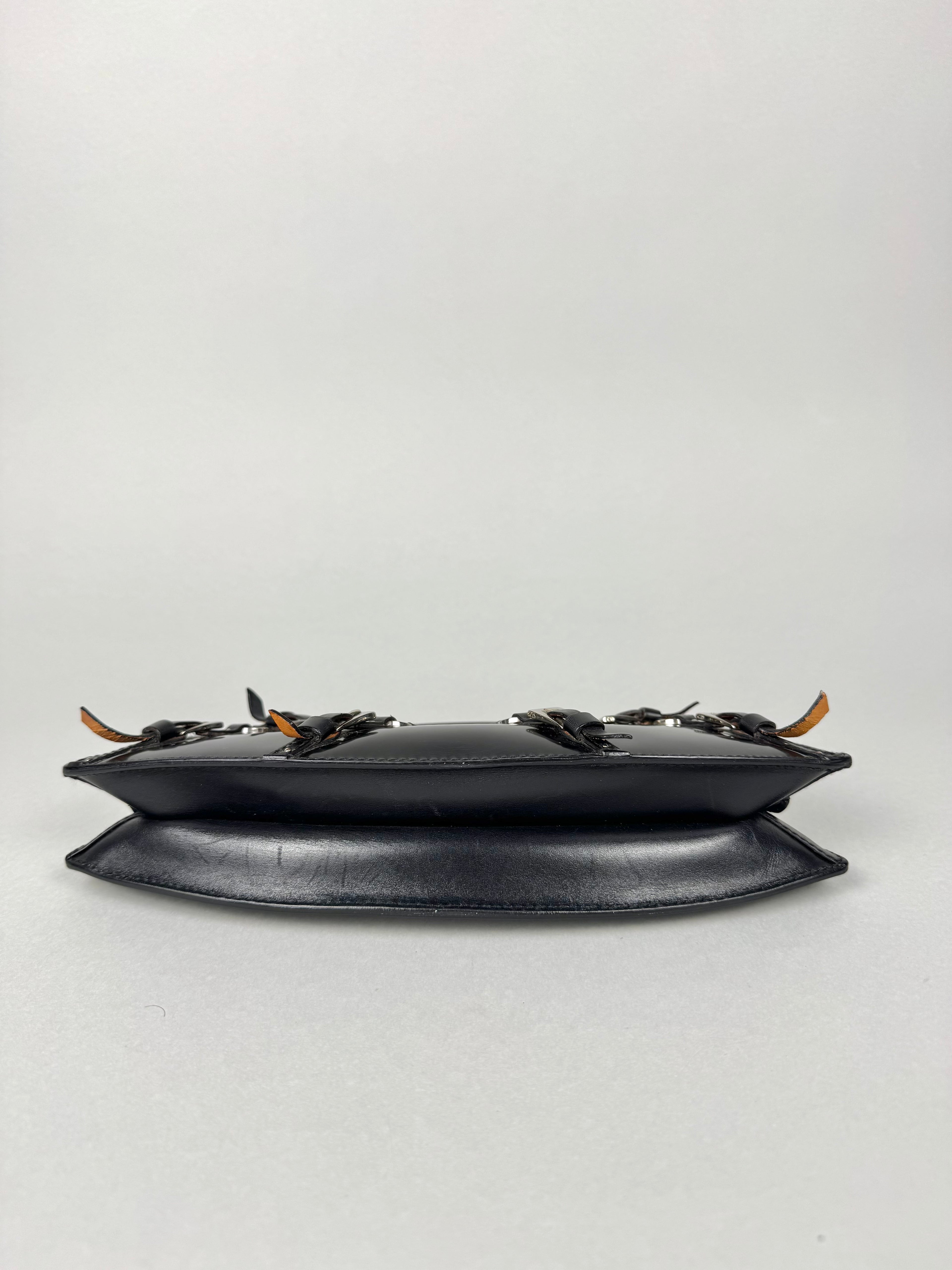 Christian Dior Bondage Black Leather