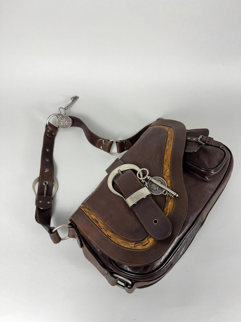 Christian Dior Gaucho Leather Brown