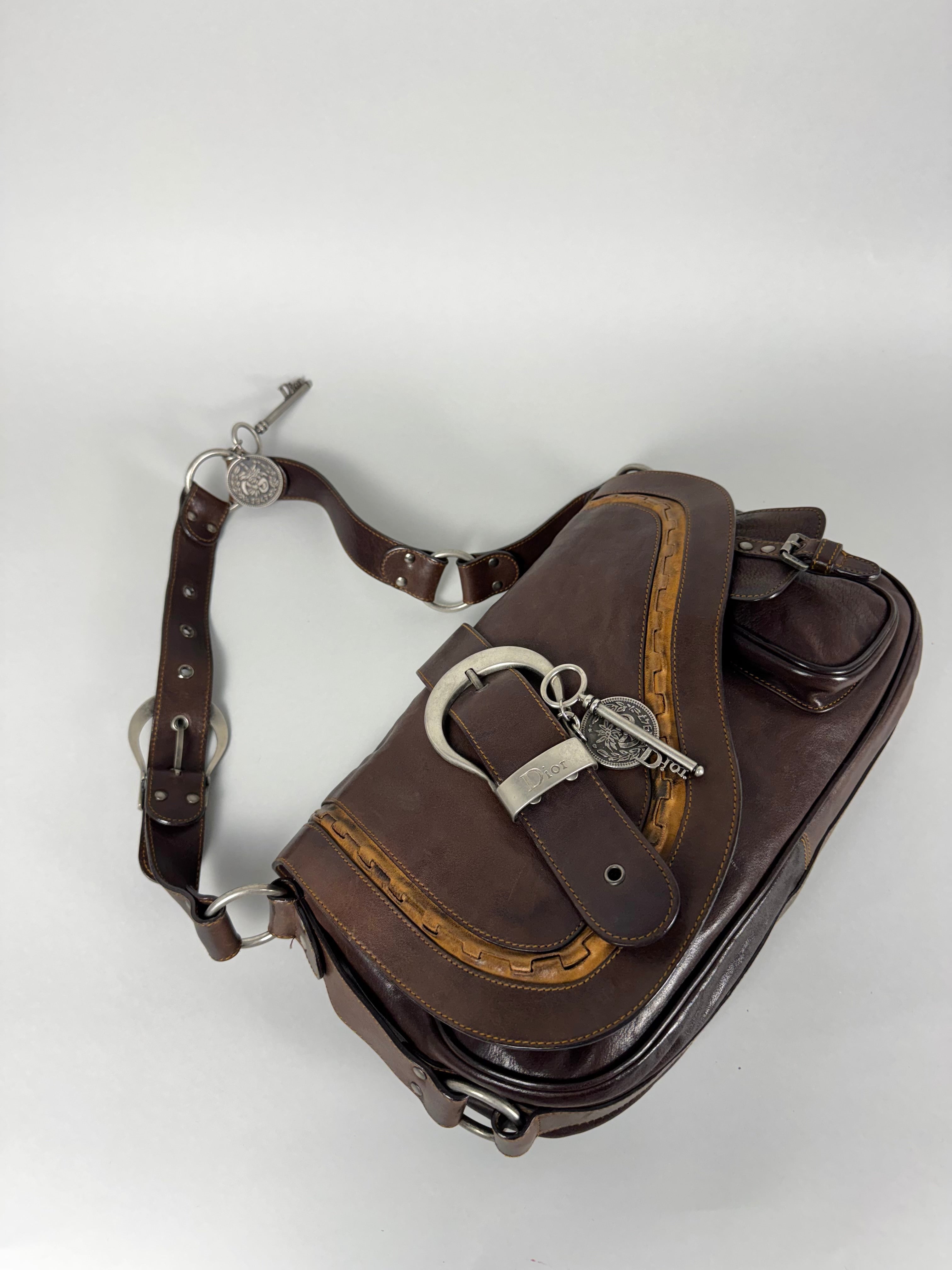 Christian Dior Gaucho Leather Brown