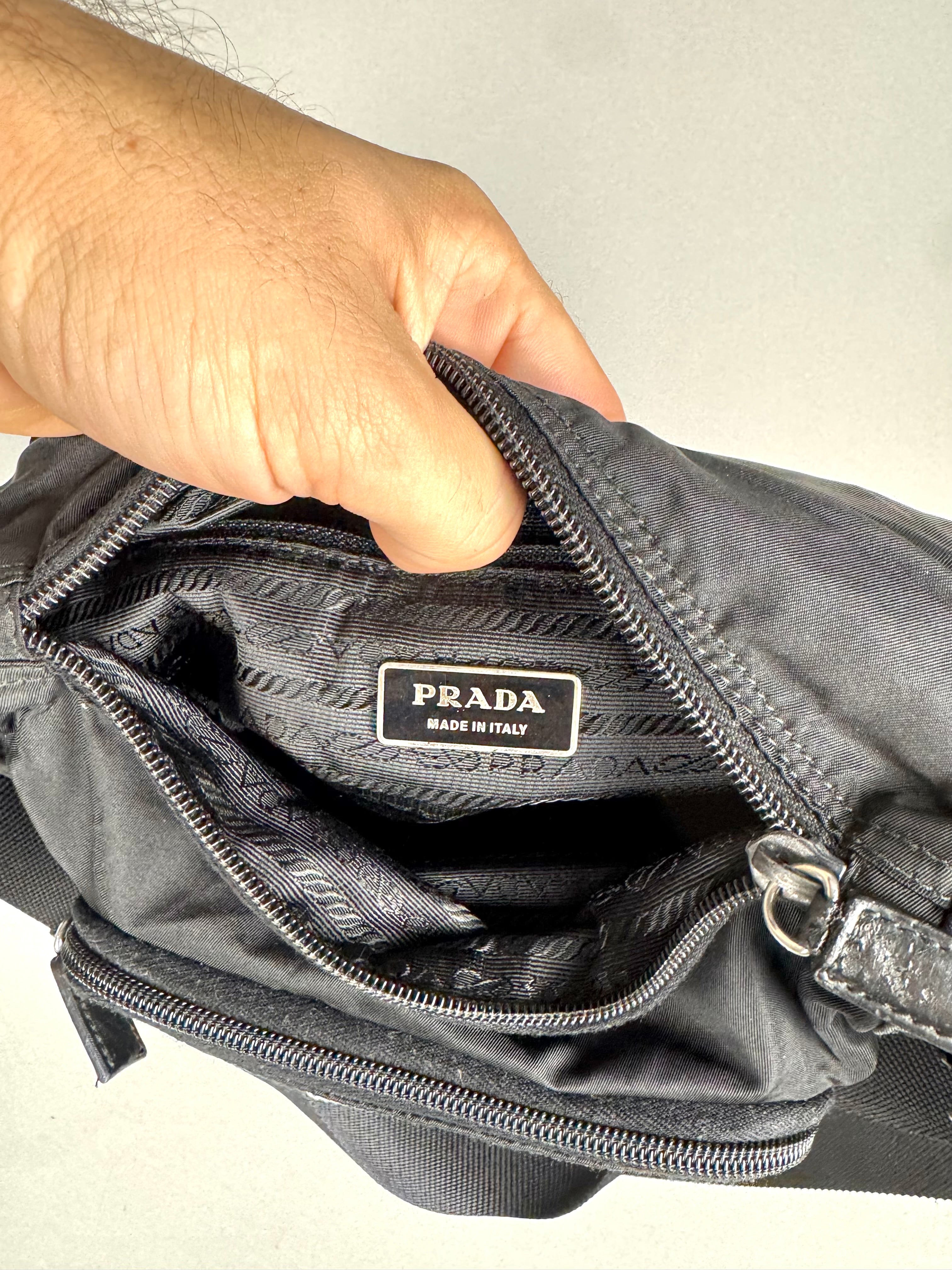 Prada Vela Nylon Black