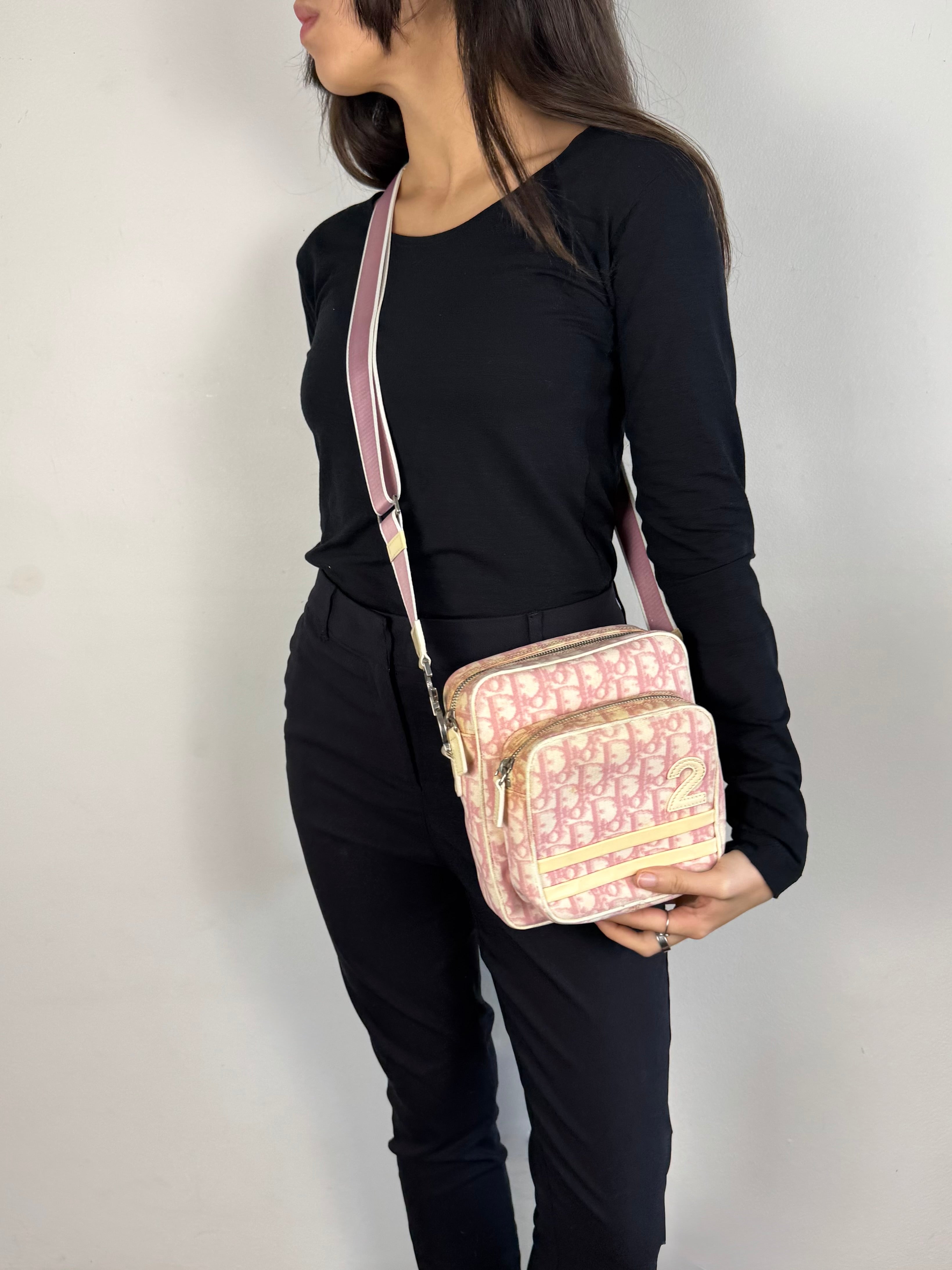 Christian Dior Girly Pink Monogram Trotter Crossbody