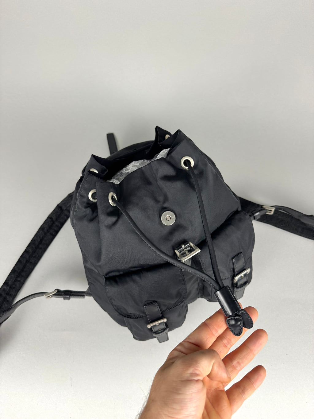Prada Nylon Black Backpack Small