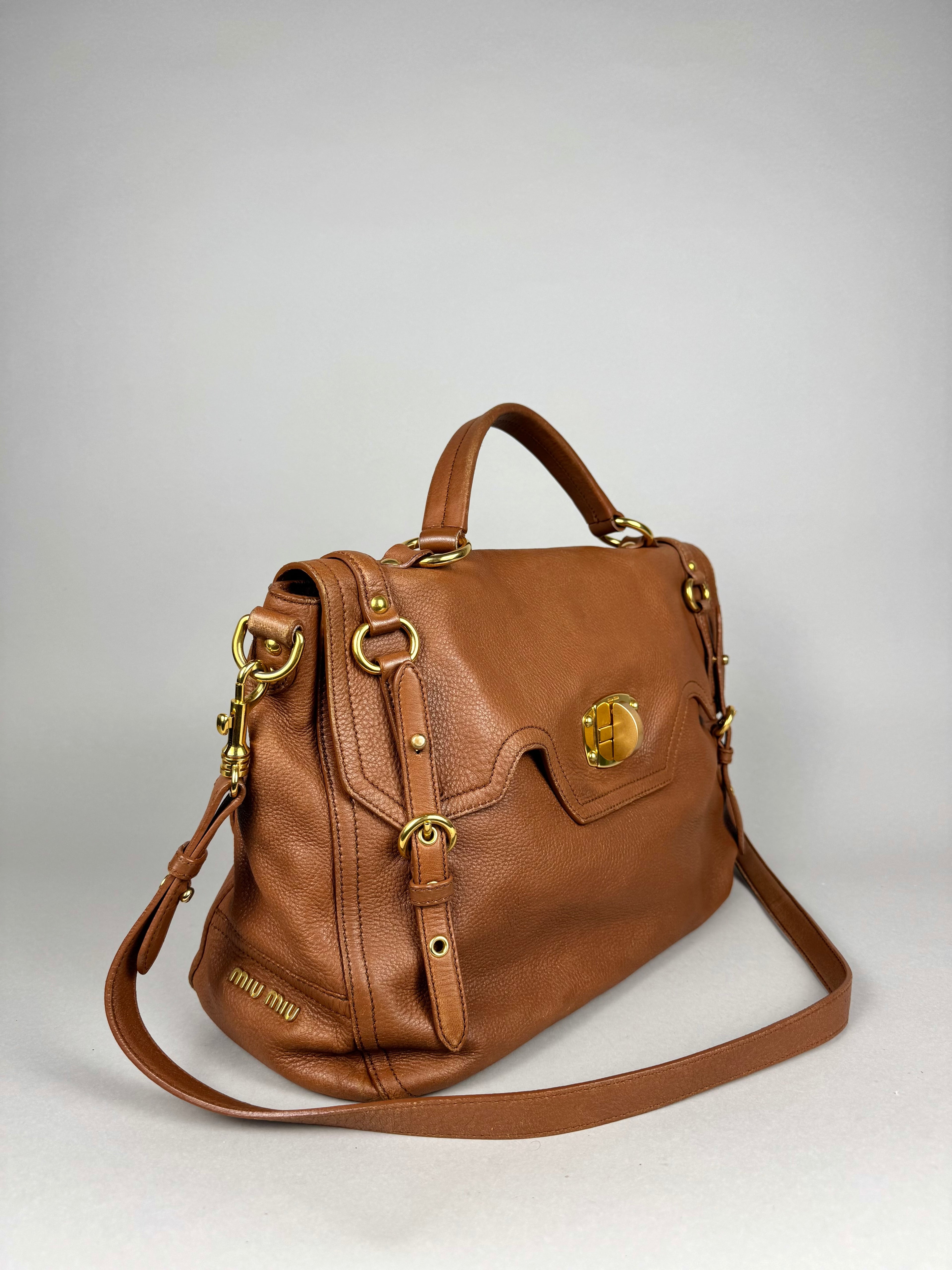 Miu Miu Paloma Top Cervo Leather