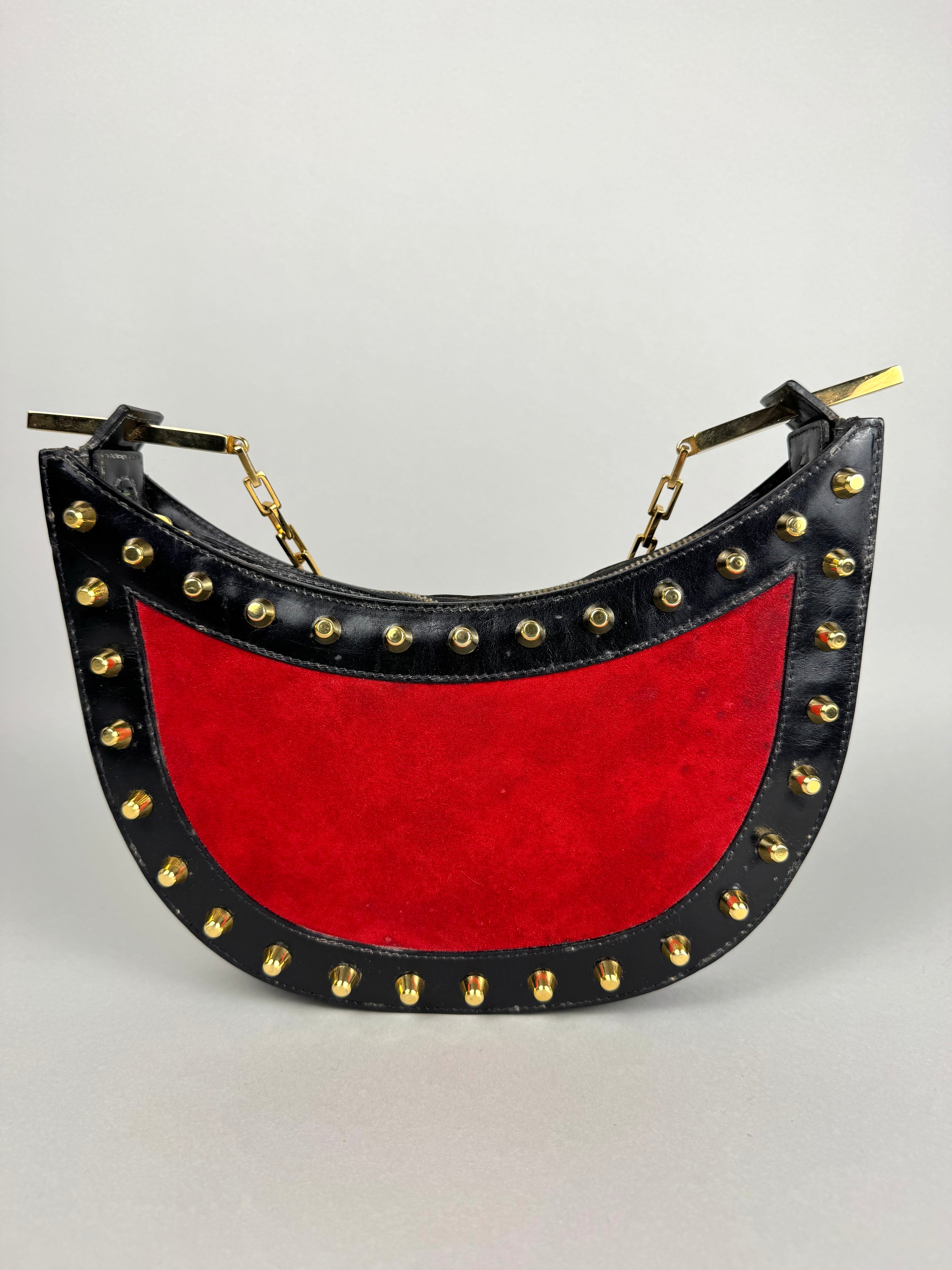 Fendi Studded Leather Red