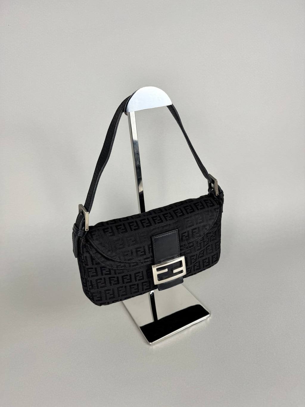 Fendi Baguette Monogram Black