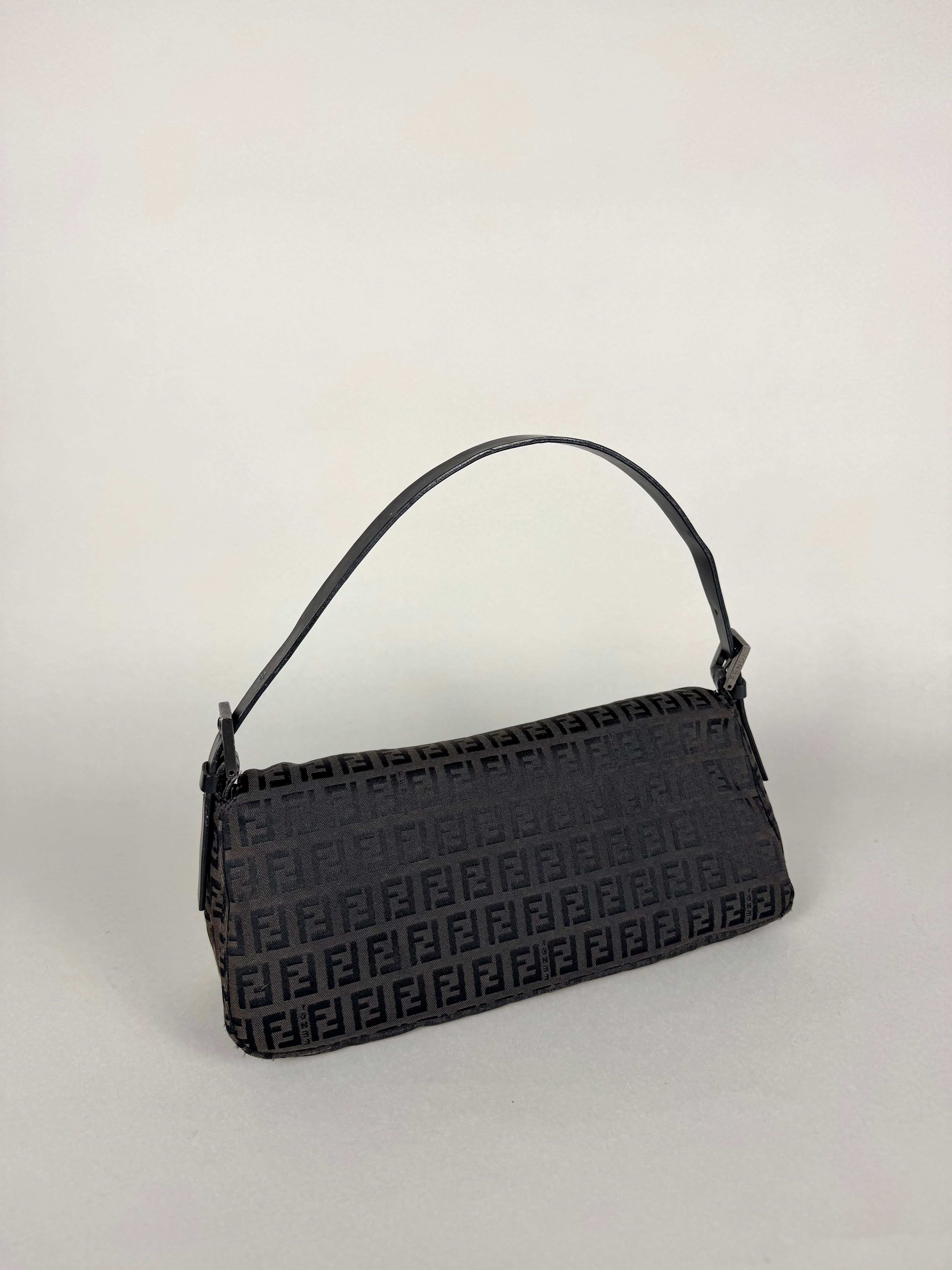 Fendi Baguette Monogram Black
