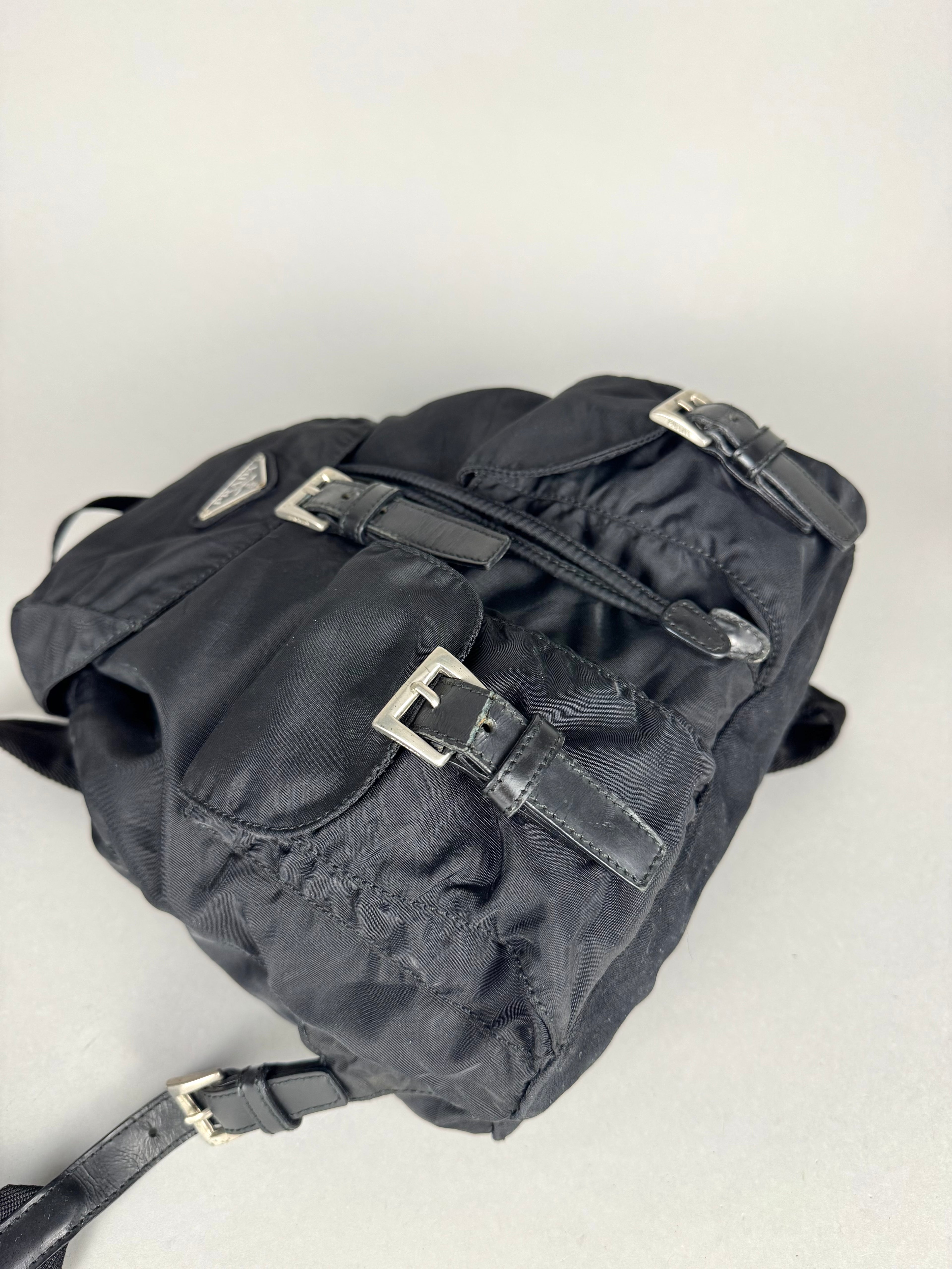 Prada Nylon Black Backpack Small