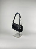 Christian Dior D Charms Black Leather Pochette