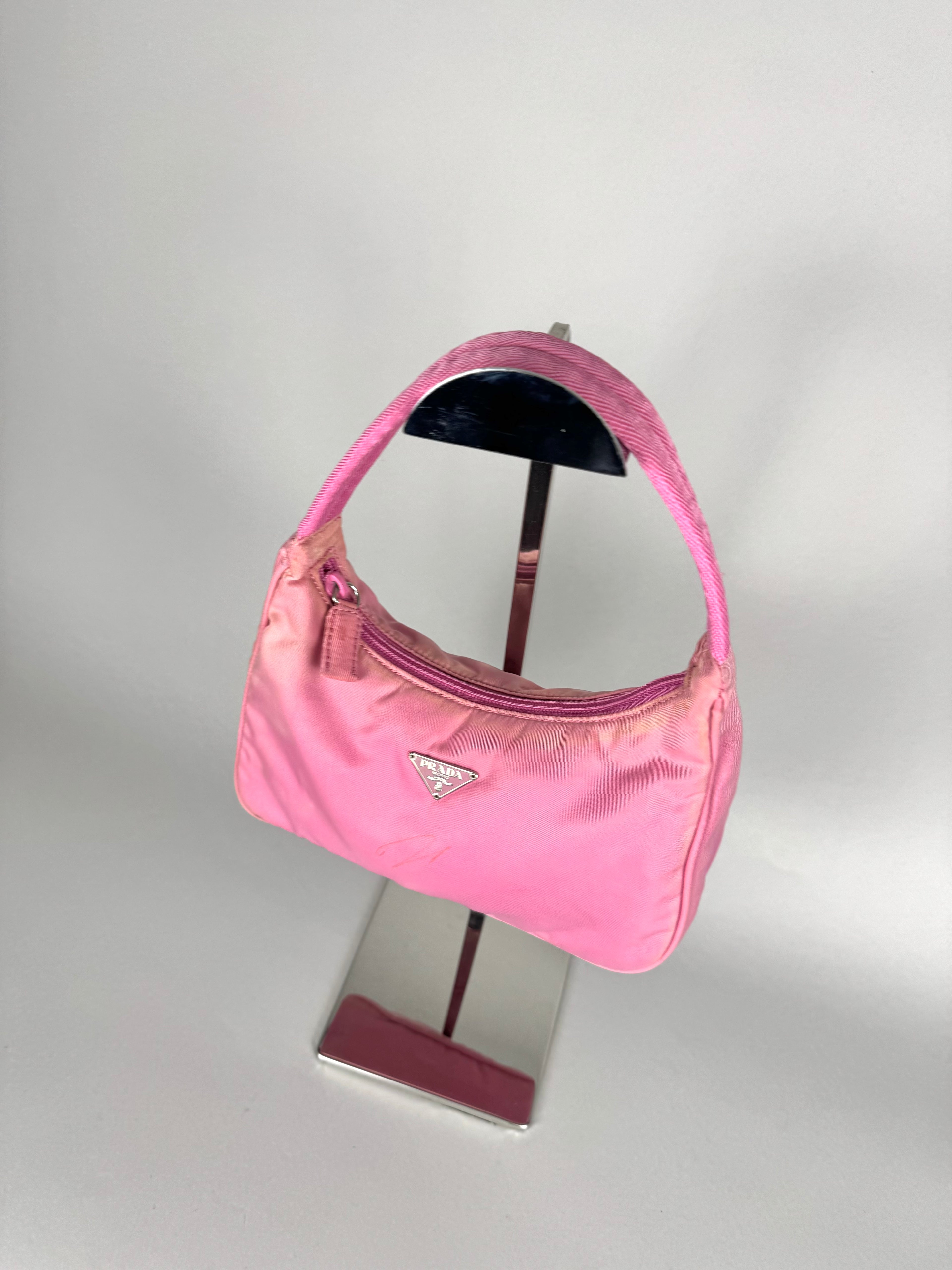 Prada Nylon Pink Hobo