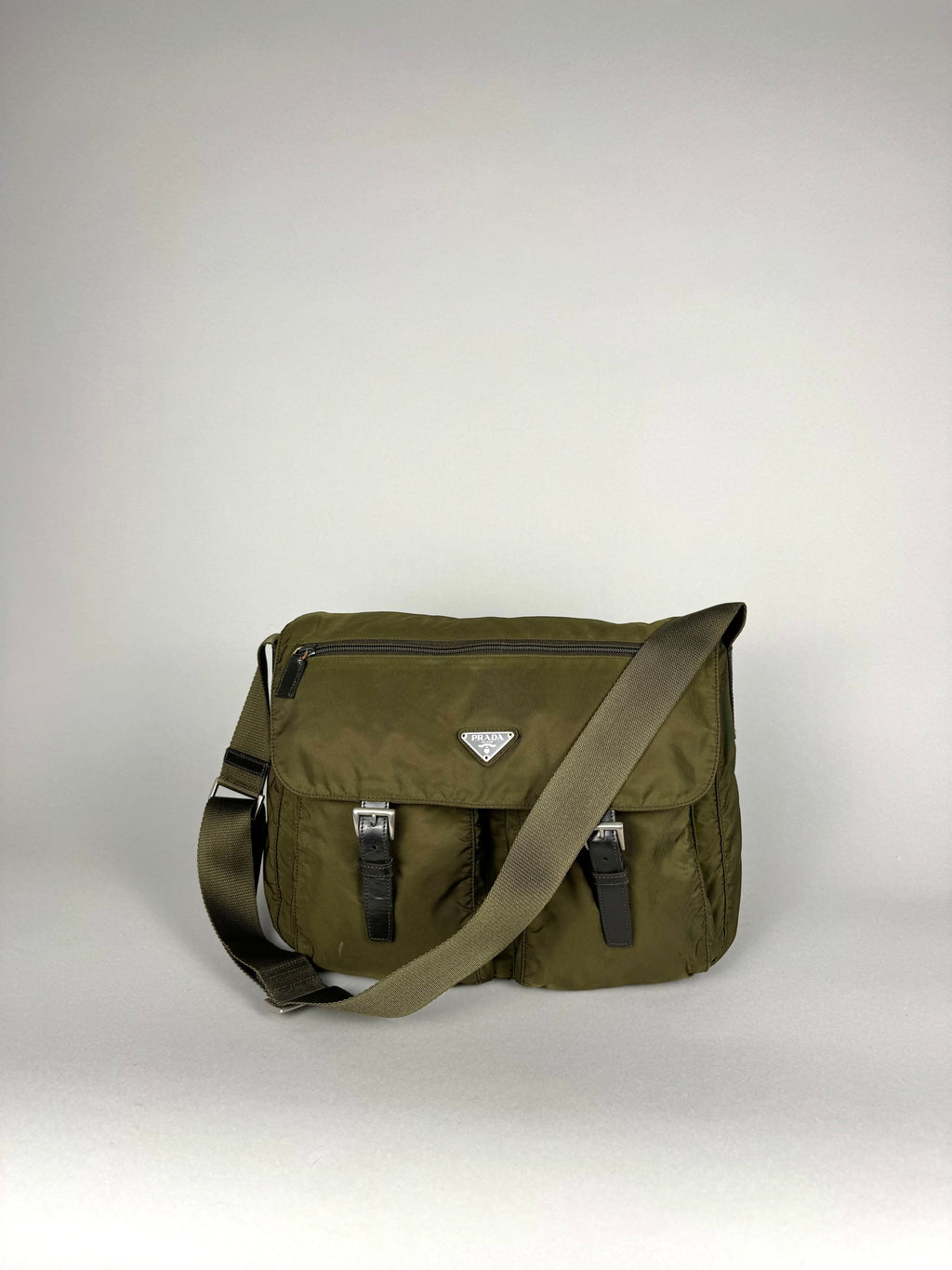 Prada Nylon Green Messenger