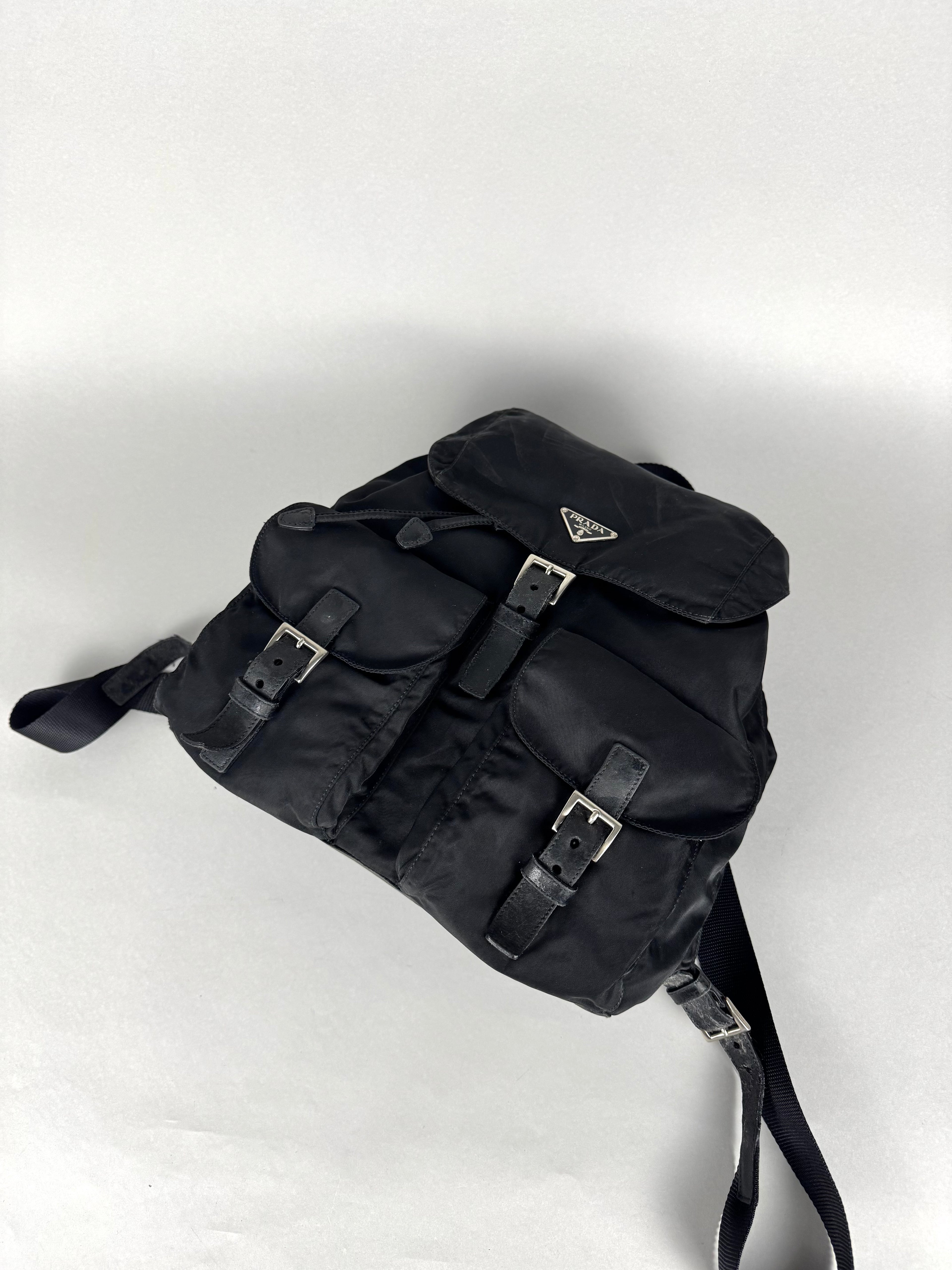 Prada Black Nylon Backpack Medium