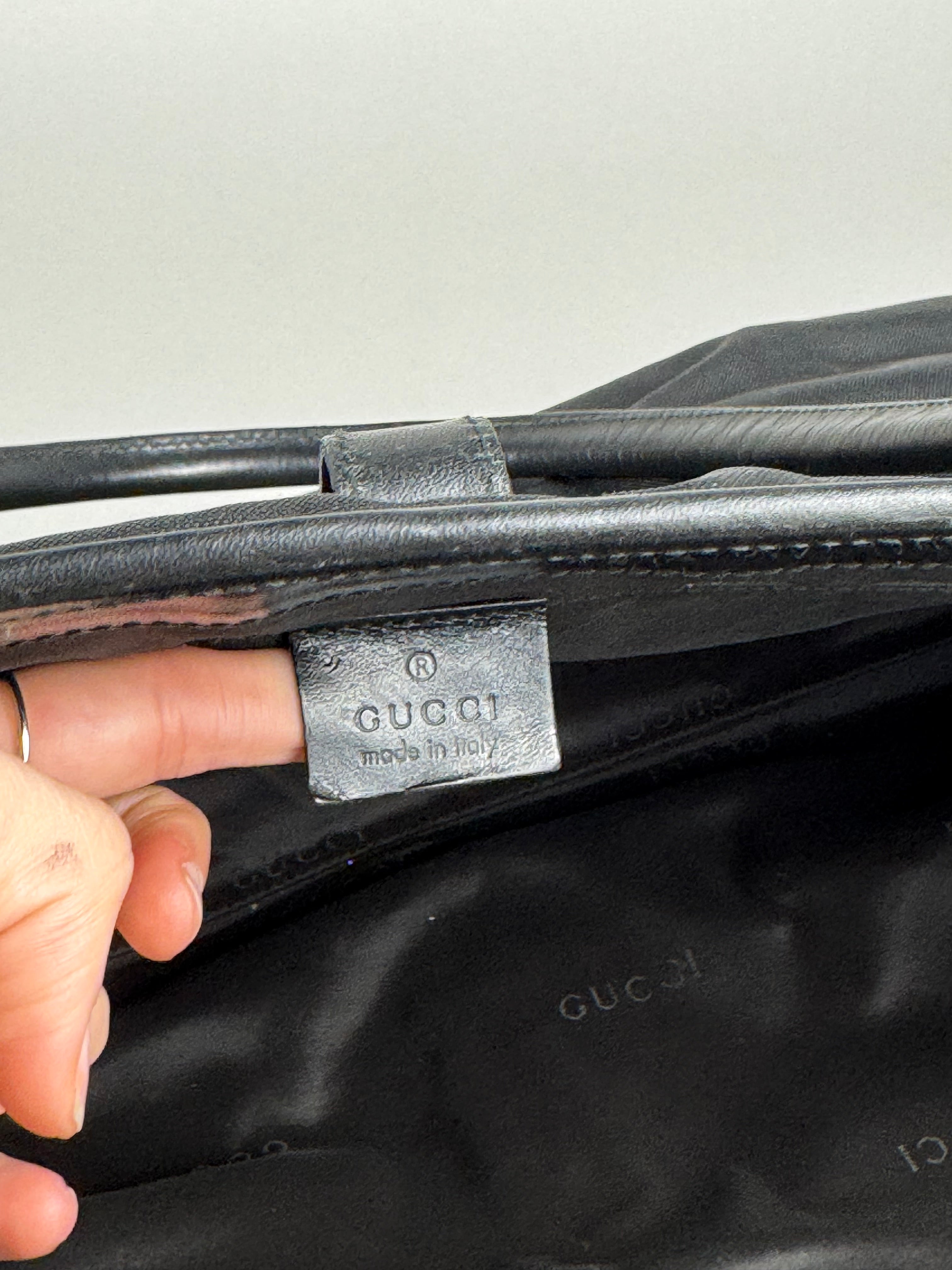 Gucci Jackie Black Cloth Tote