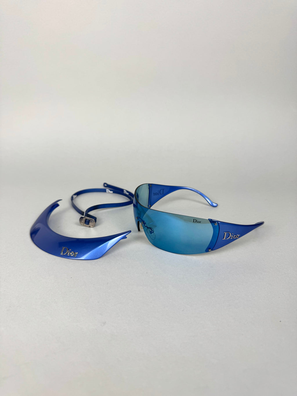 Christian Dior Golf Visor Blue Sunglasses