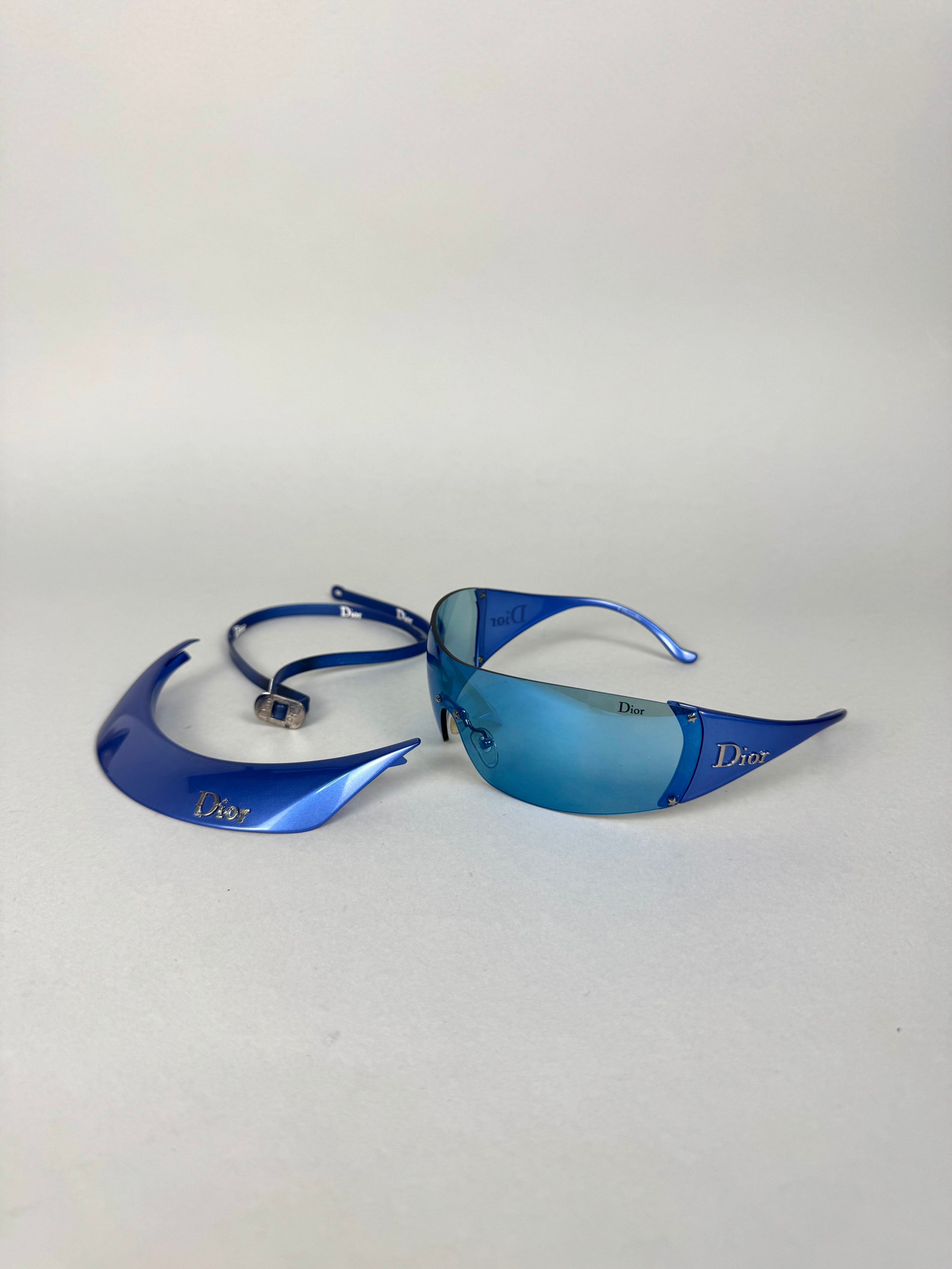 Christian Dior Golf Visor Blue Sunglasses