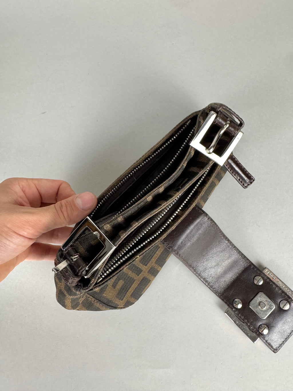 Fendi Mini Mama Baguette Monogram Zucca