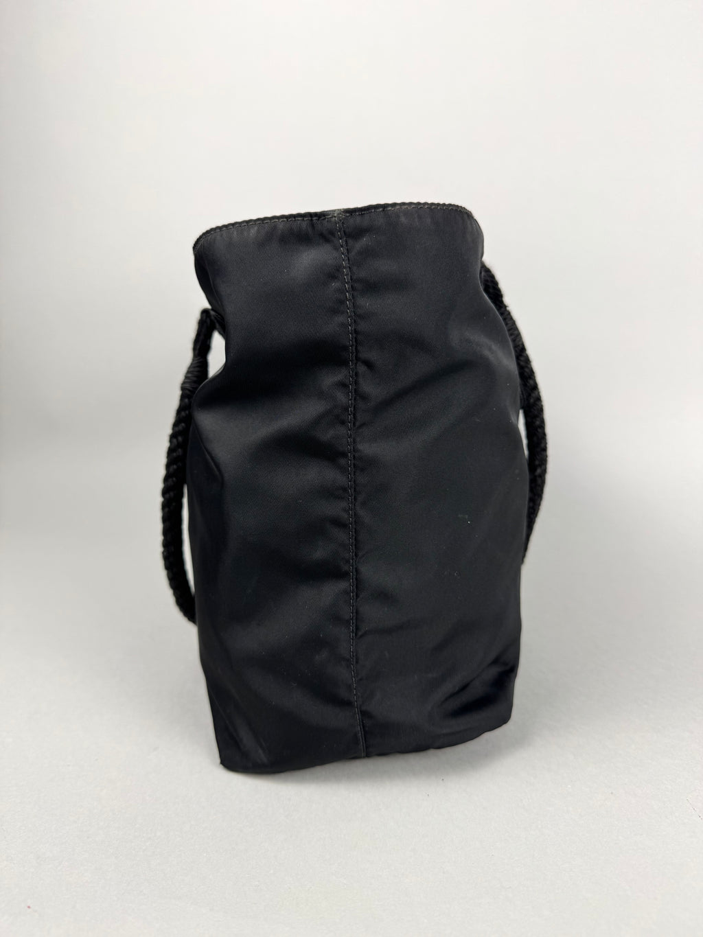 Prada Black Nylon Braided Tote