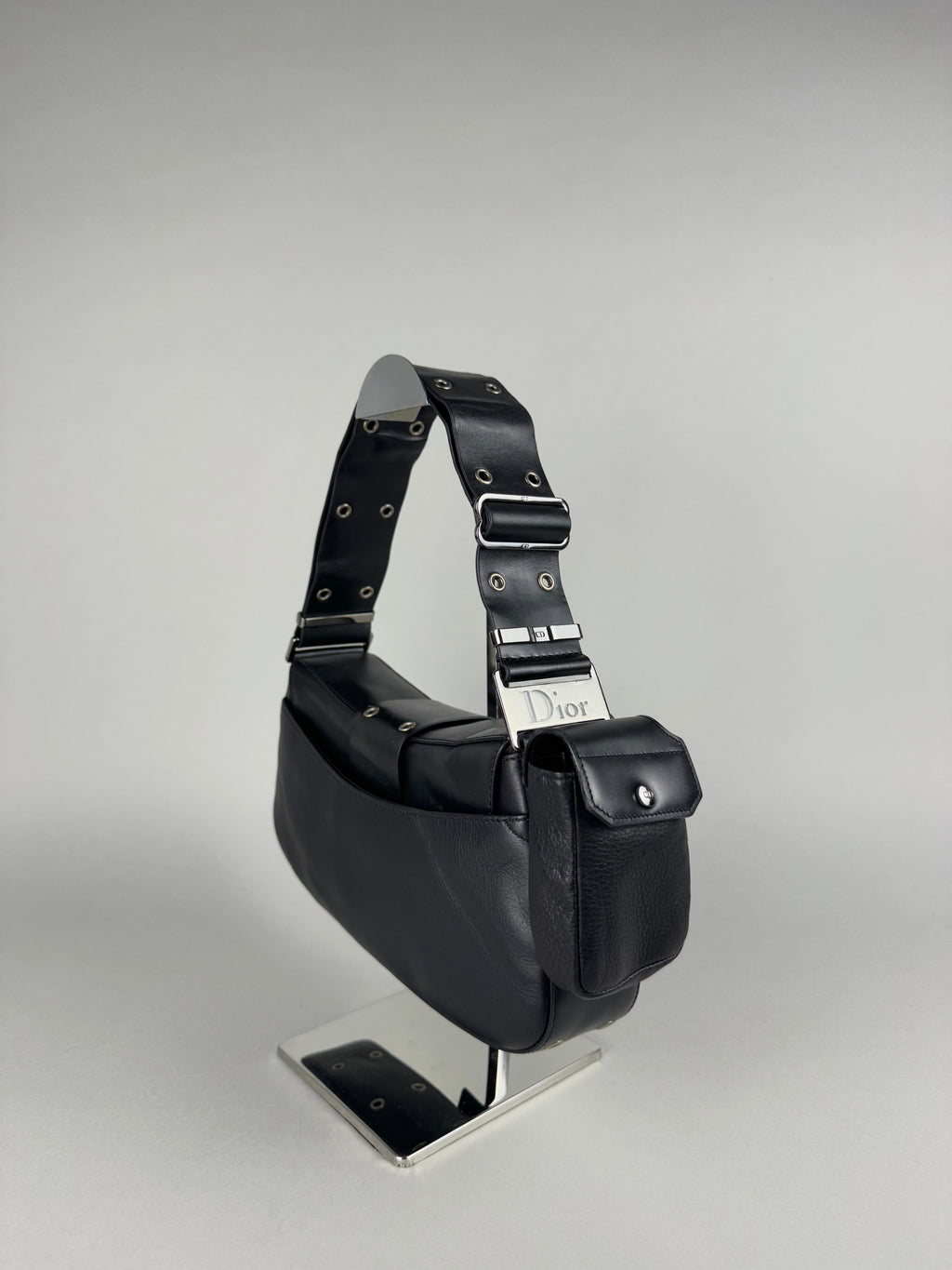 Christian Dior Street Chic Columbus Pocket Black Leather