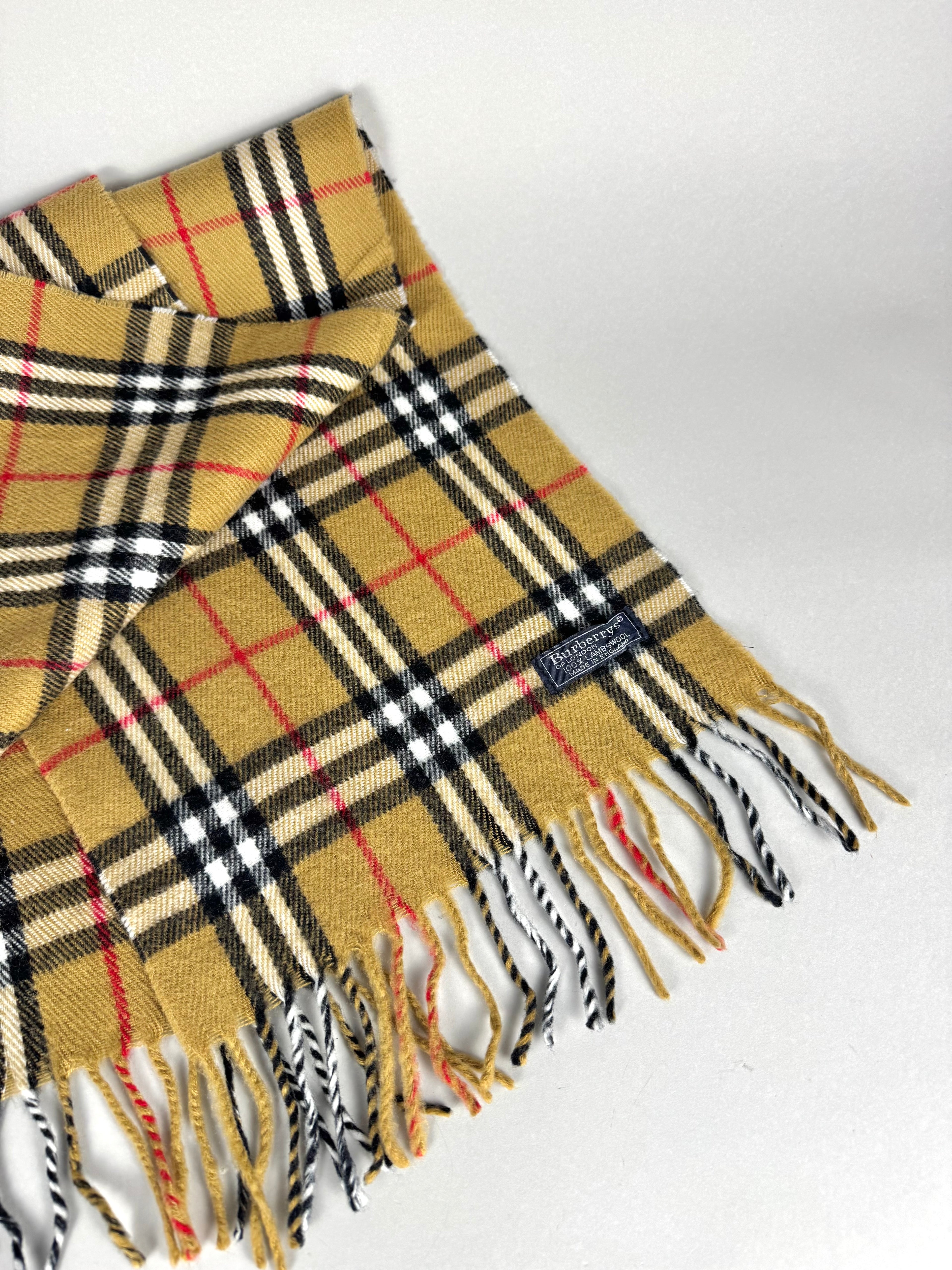 Burberrys Nova Check Scarf Lambswool