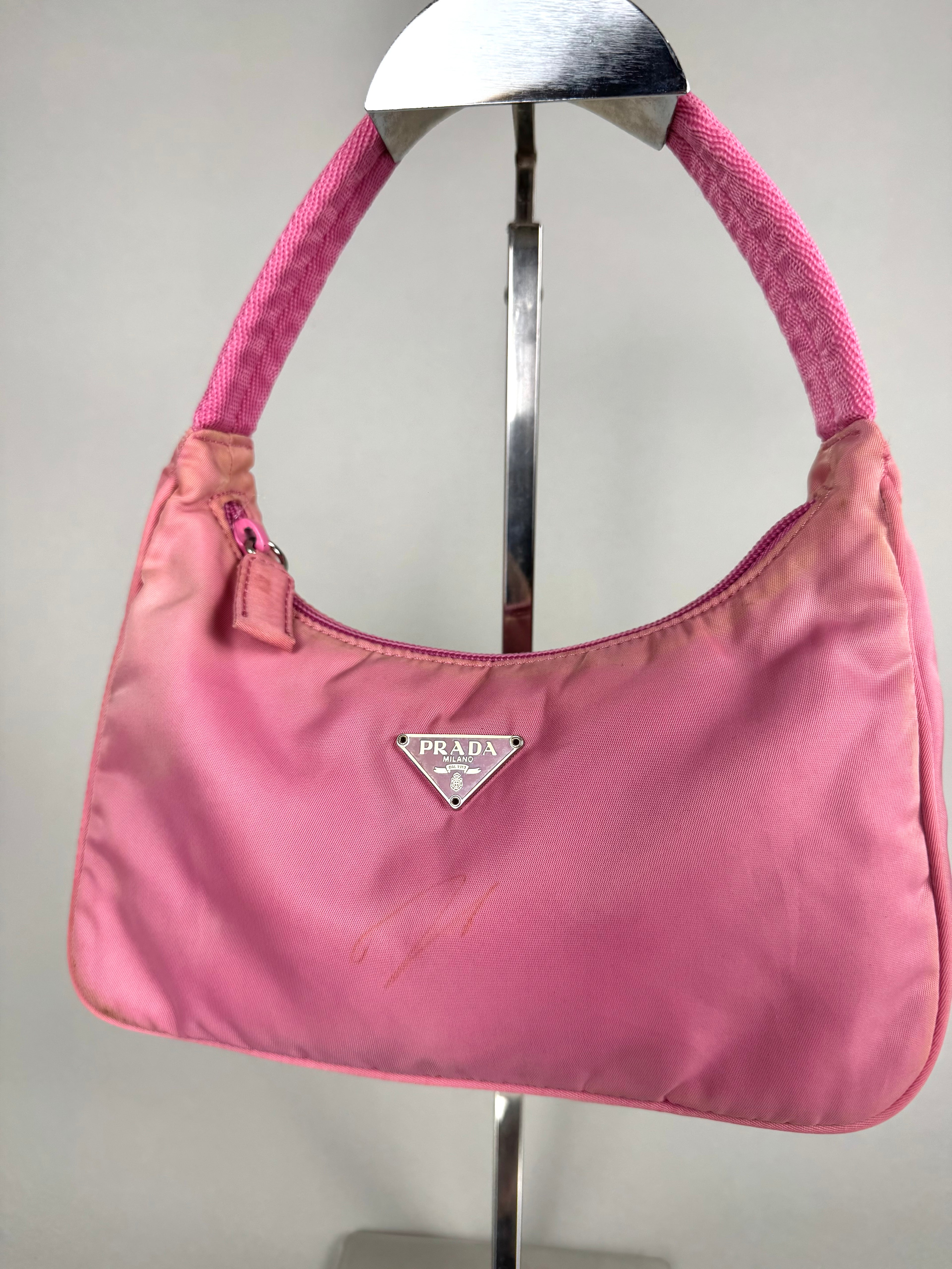 Prada Nylon Pink Hobo