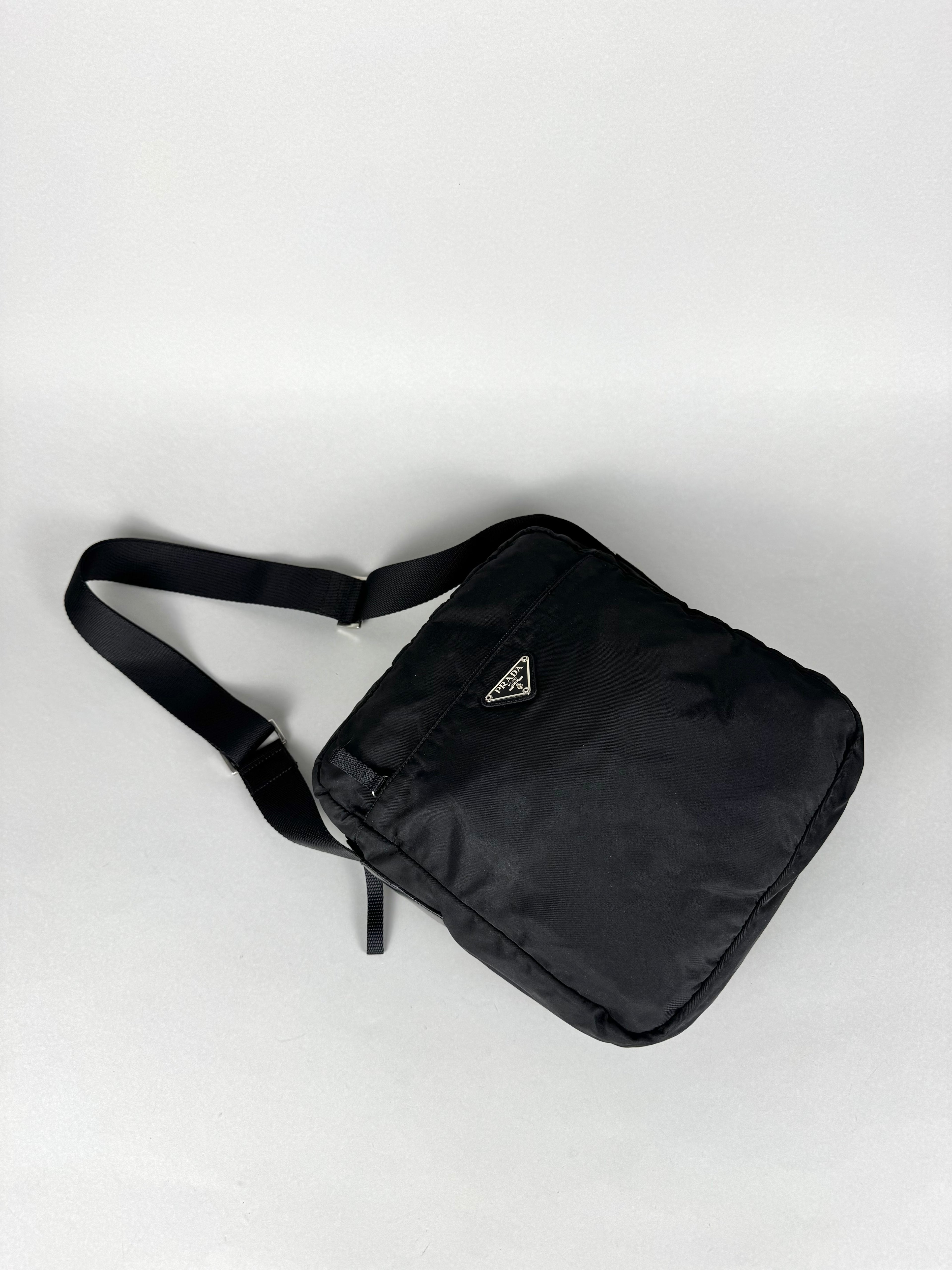 Prada Tessuto Messenger Crossbody Nylon Bag
