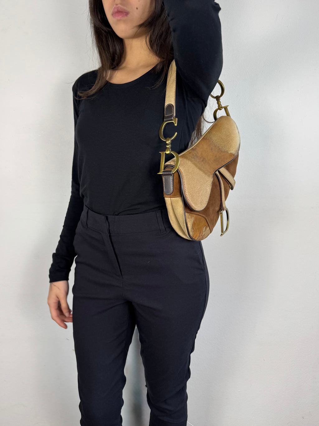 Christian Dior Pony Hair Saddle