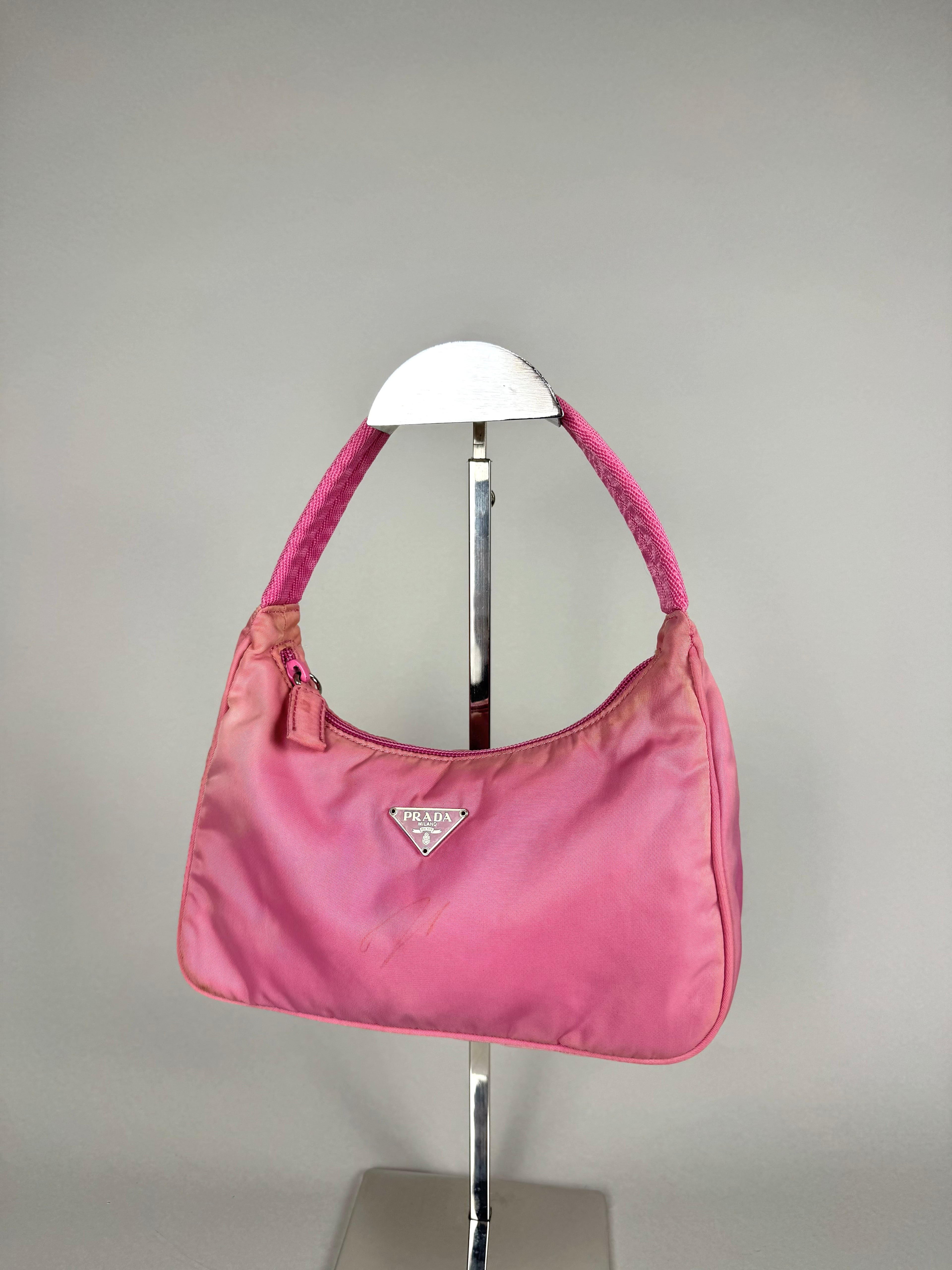 Prada Nylon Pink Hobo