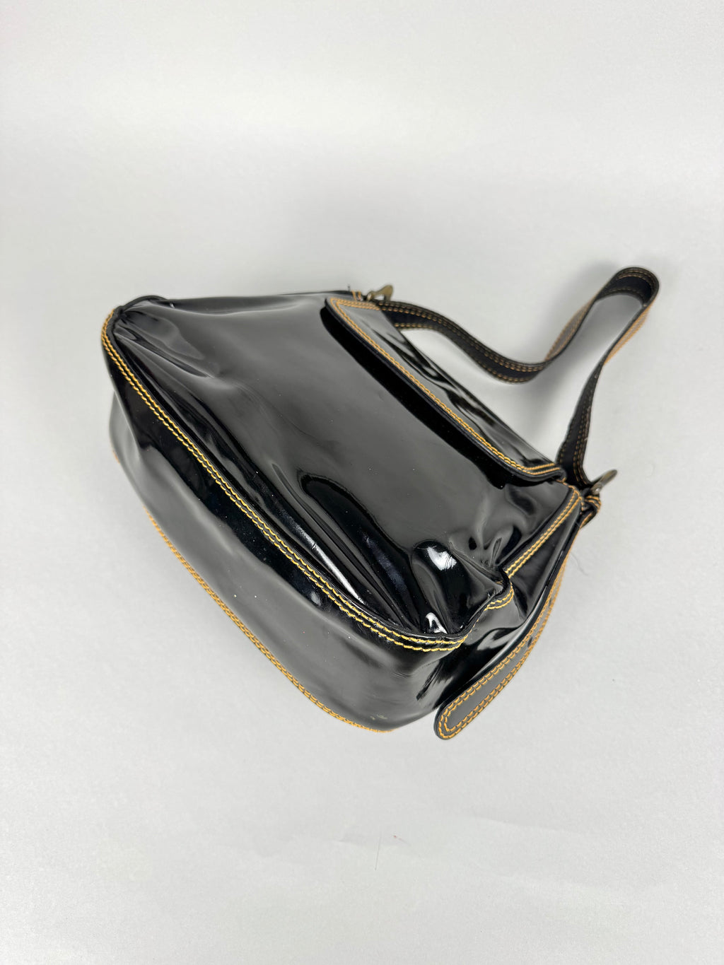 Fendi Patent Leather B Black