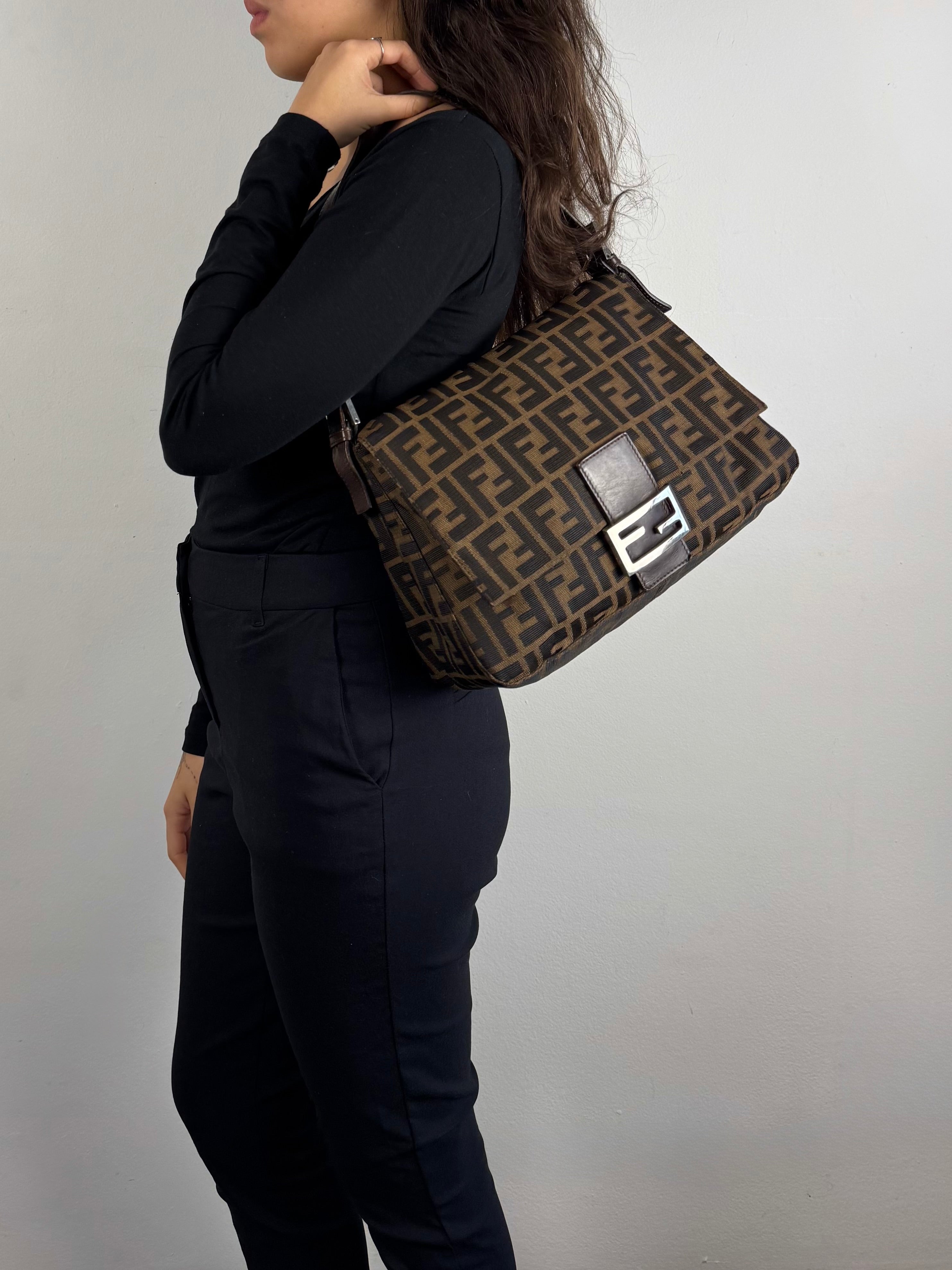 Fendi Monogram Zucca Mamma Baguette