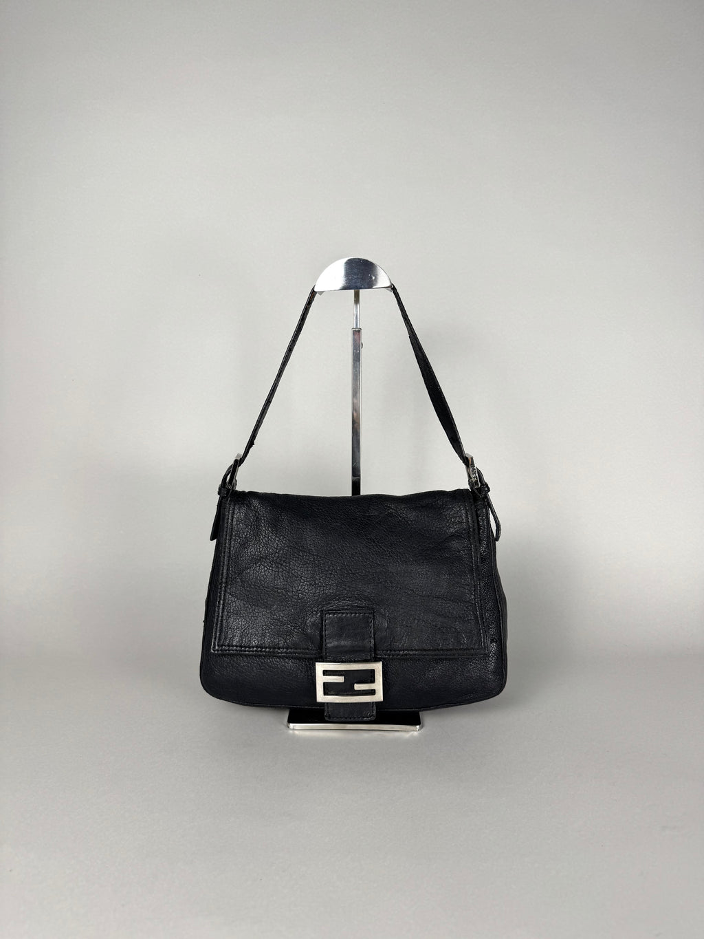 Fendi Mama Baguette Black Leather