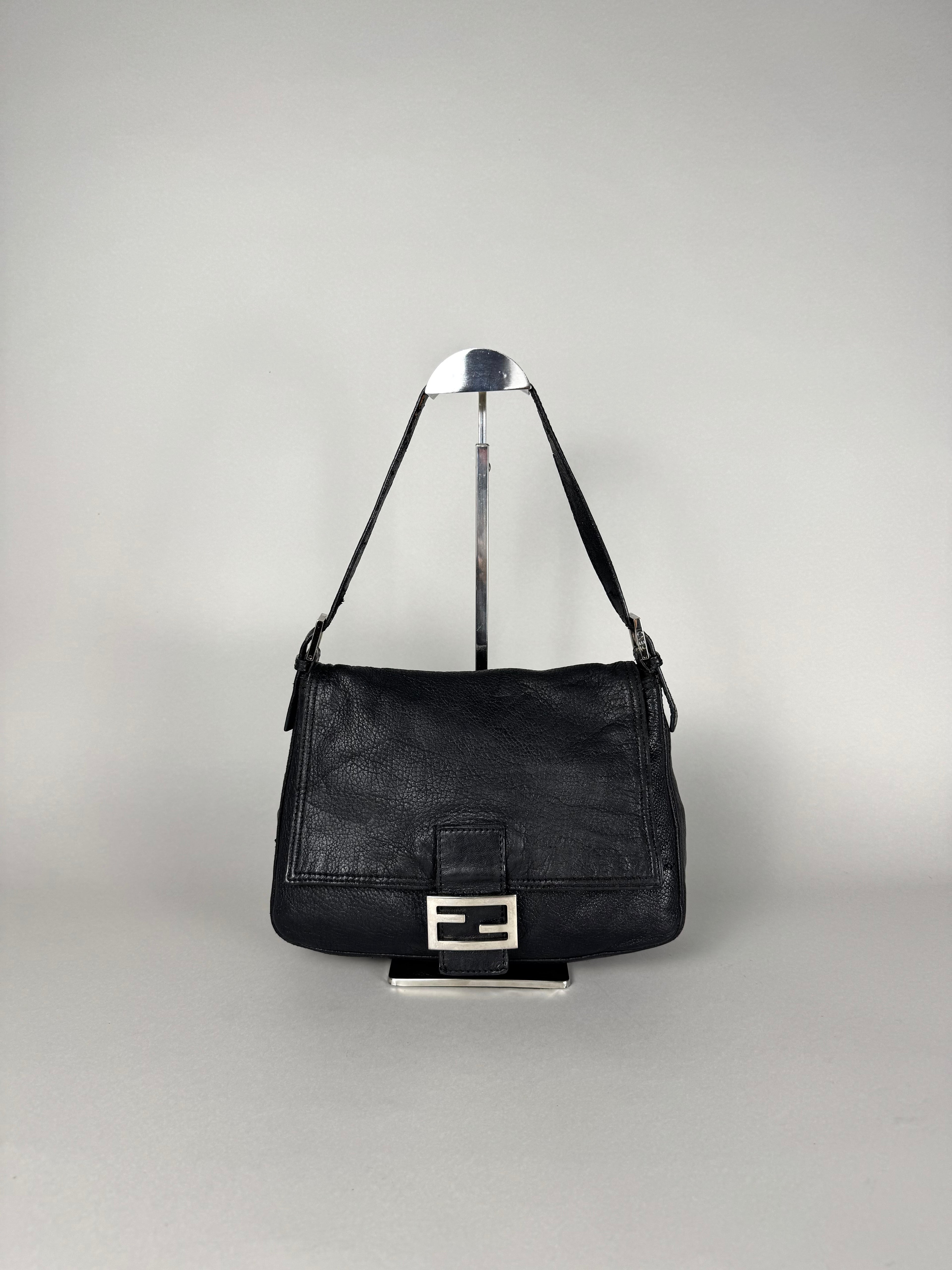 Fendi Mama Baguette Black Leather