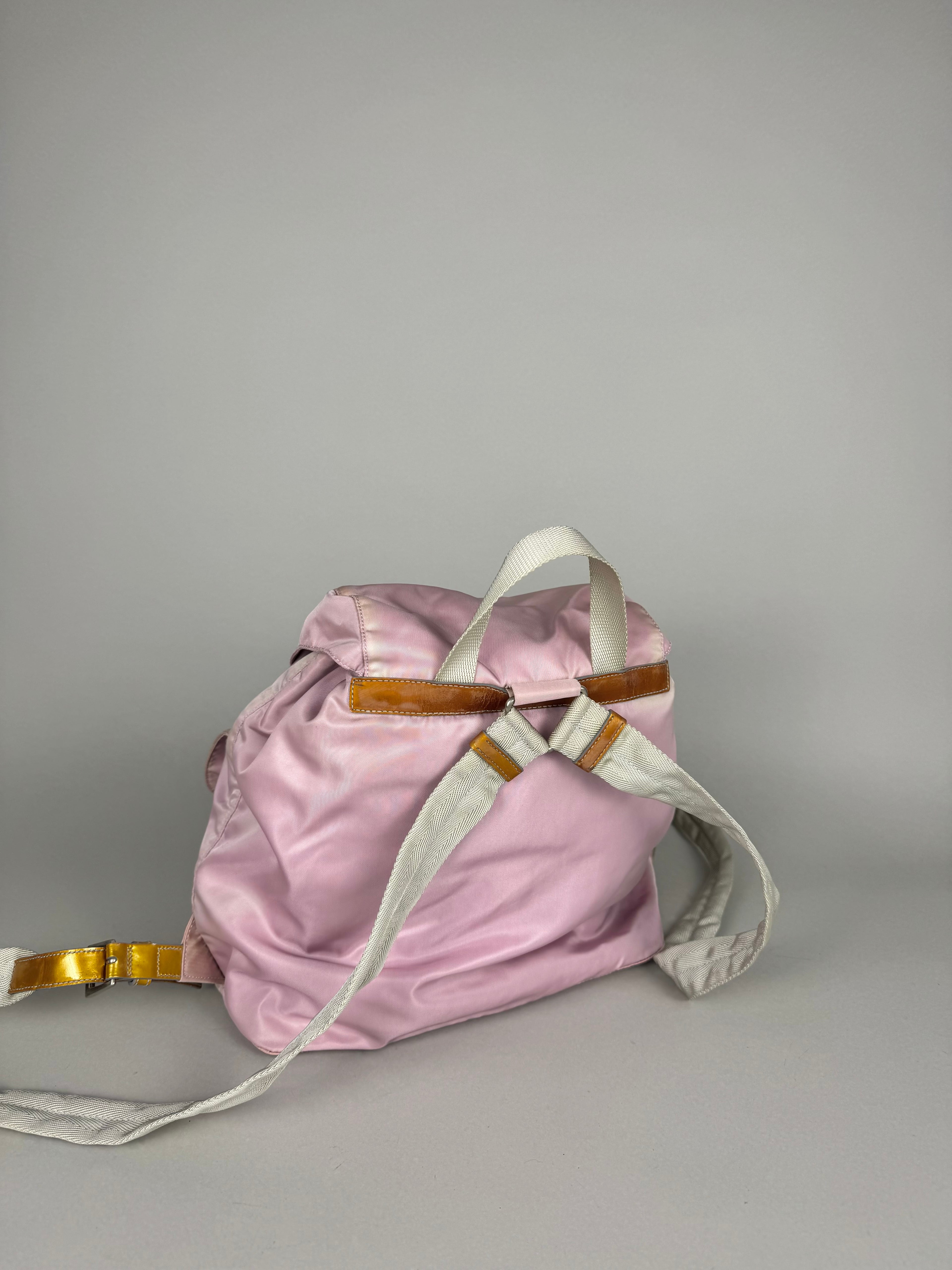Prada Nylon Baby Pink Backpack Medium