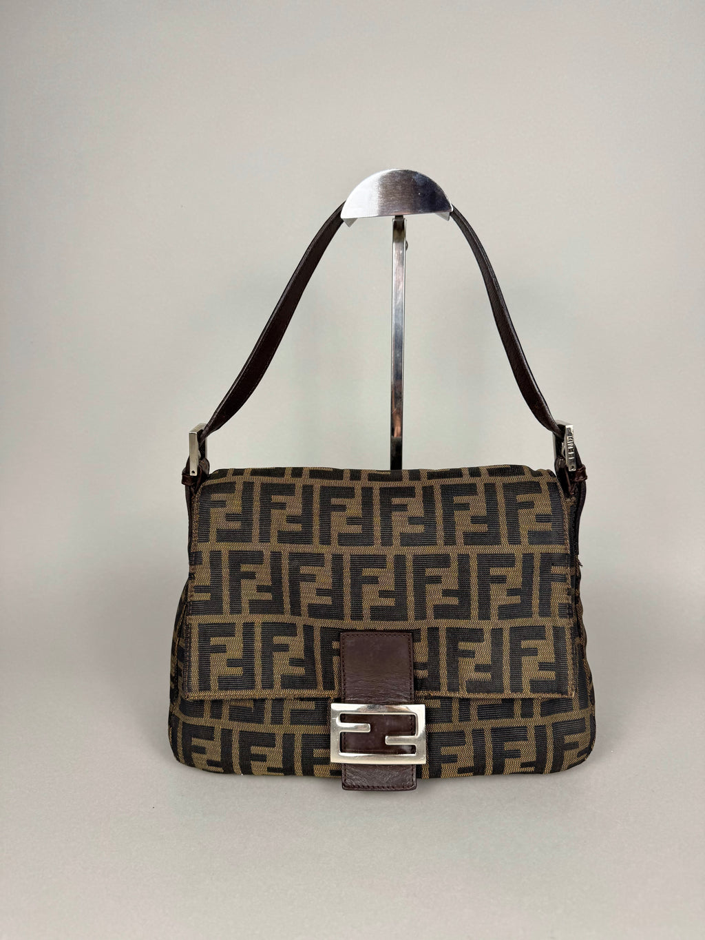 Fendi Monogram Zucca Mamma Baguette