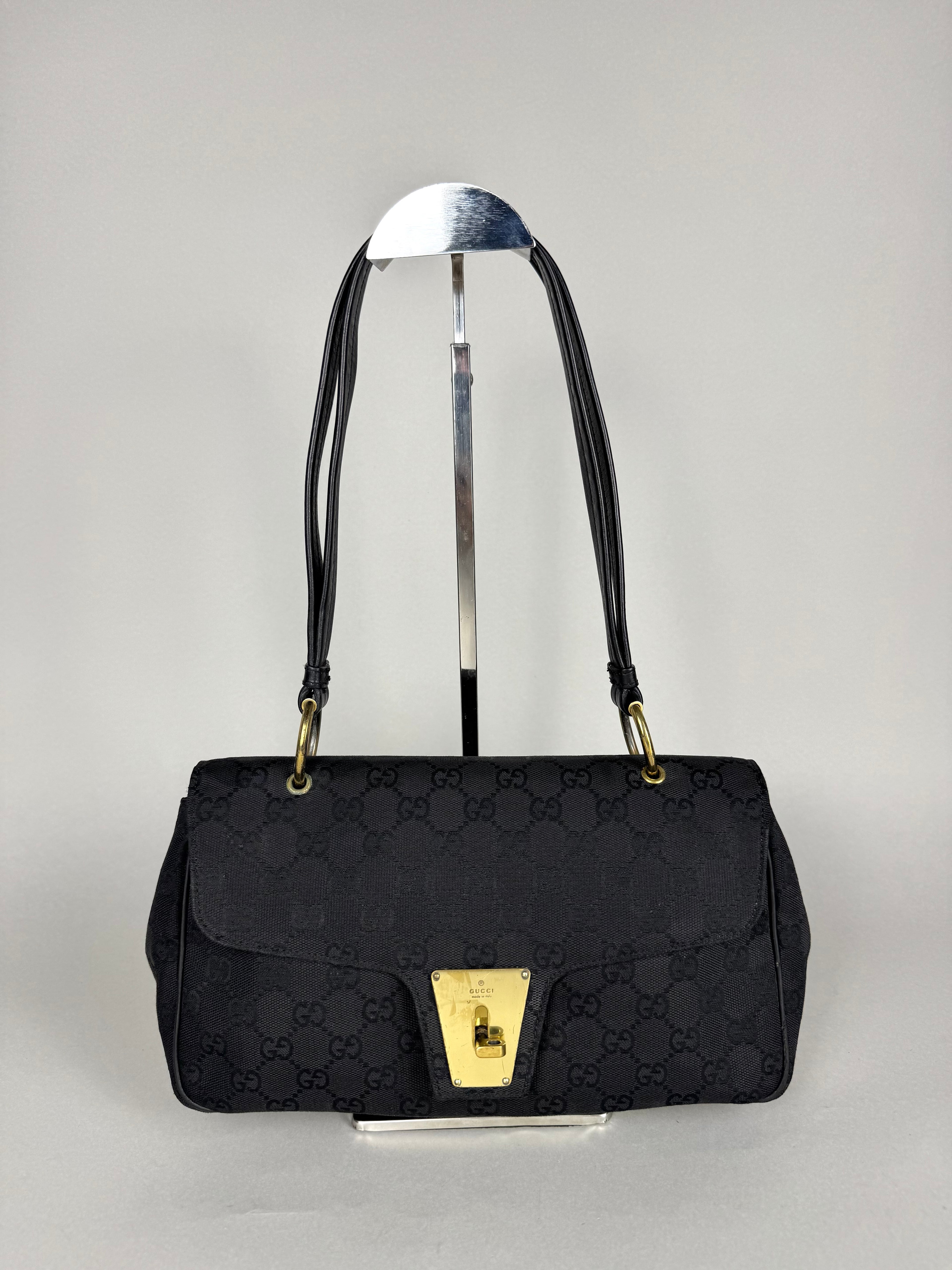 Gucci Turnlock Monogram Black Shoulder