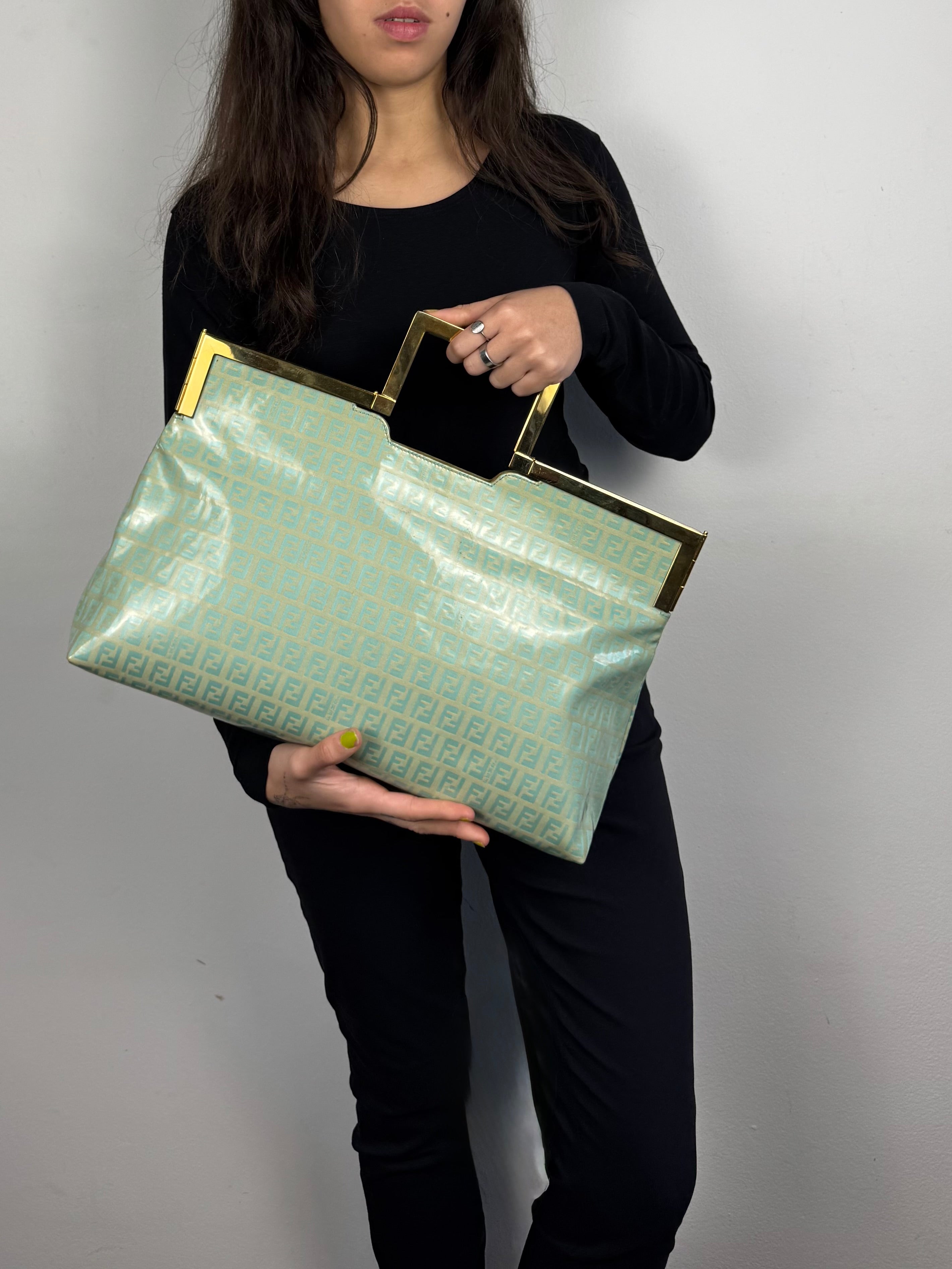 Fendi Monogram Zucchino Turquoise