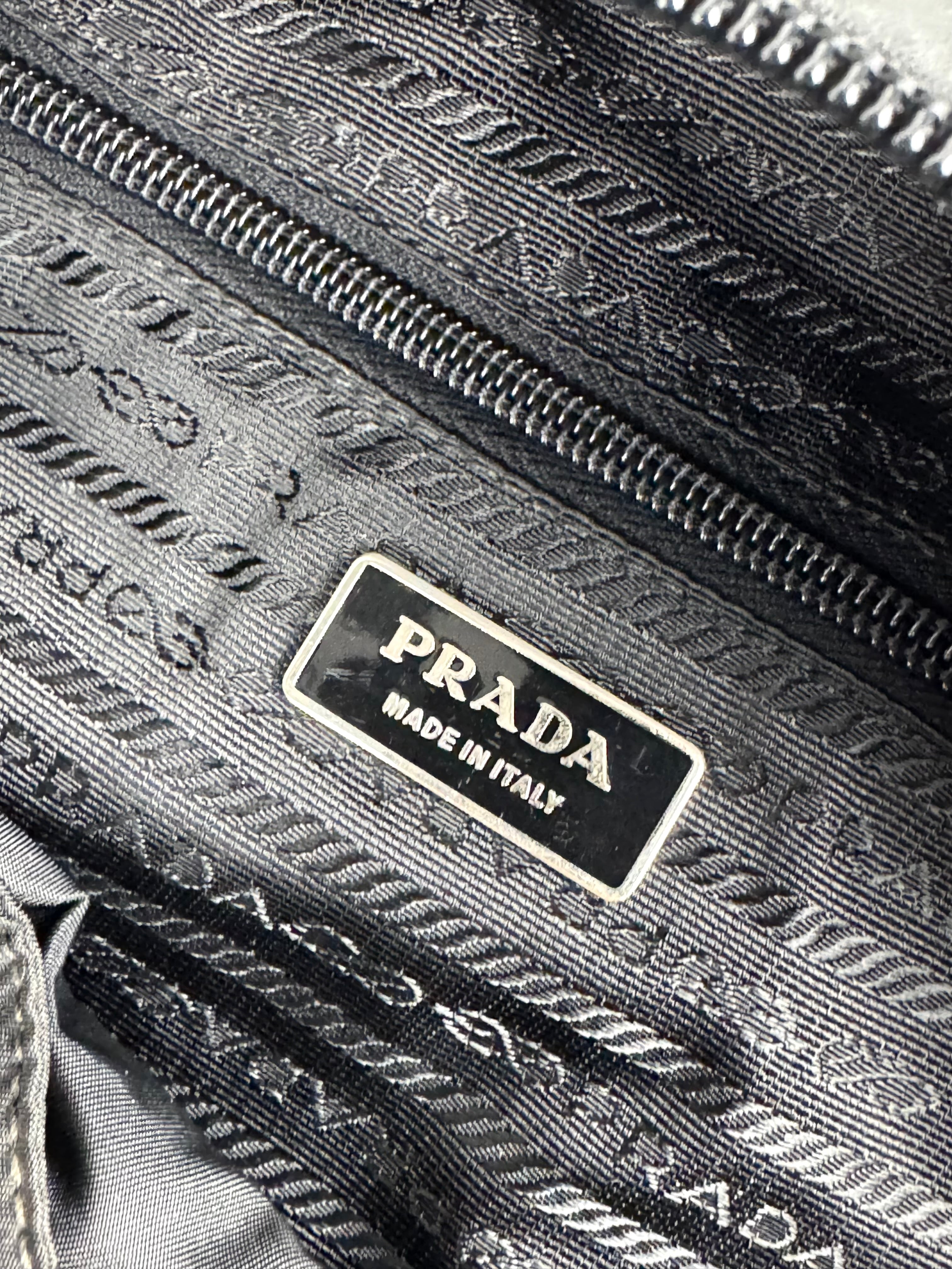 Prada Black Nylon Braided Tote