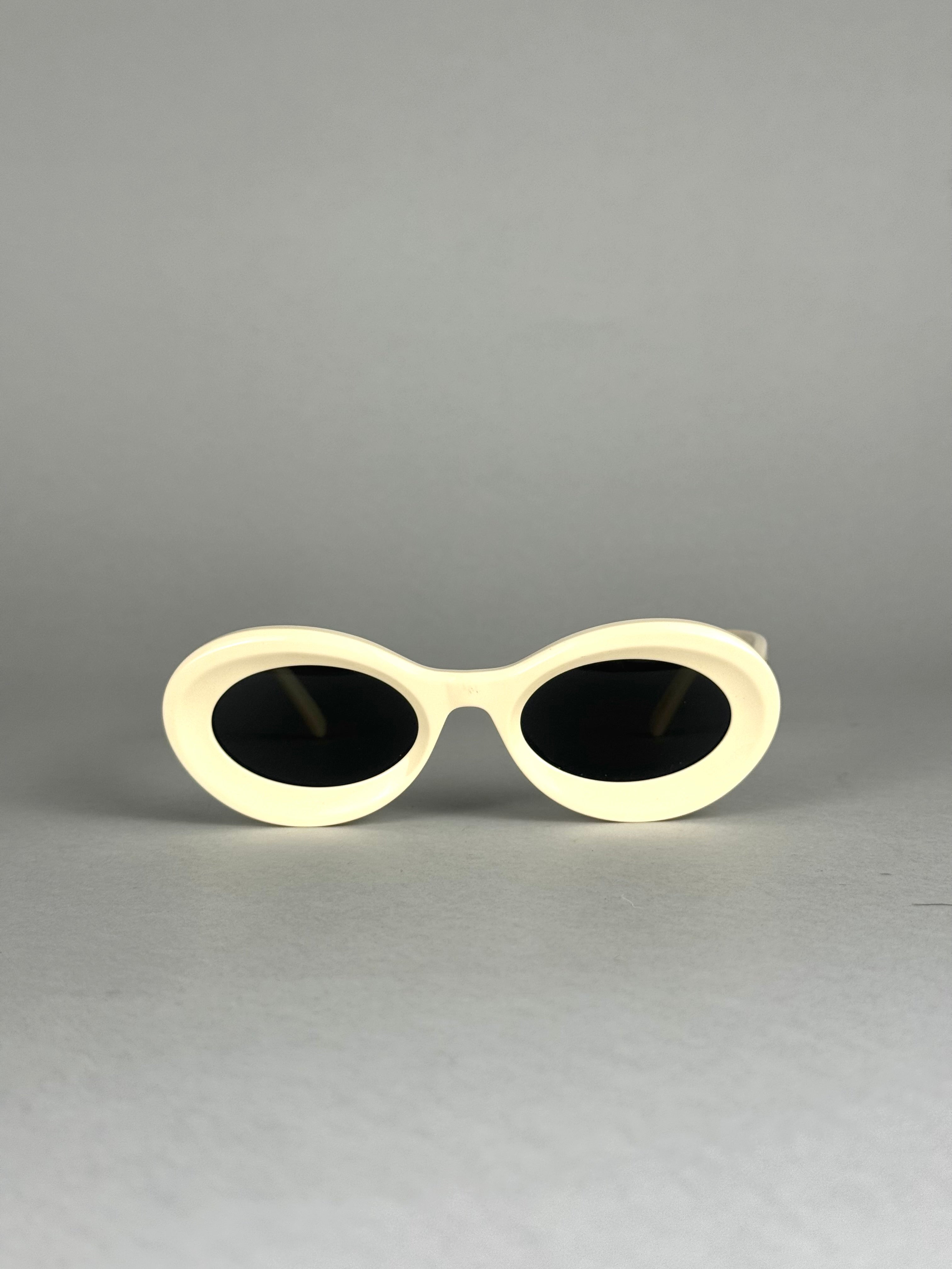 Loewe Loop Oversized Round Frame White Sunglasses