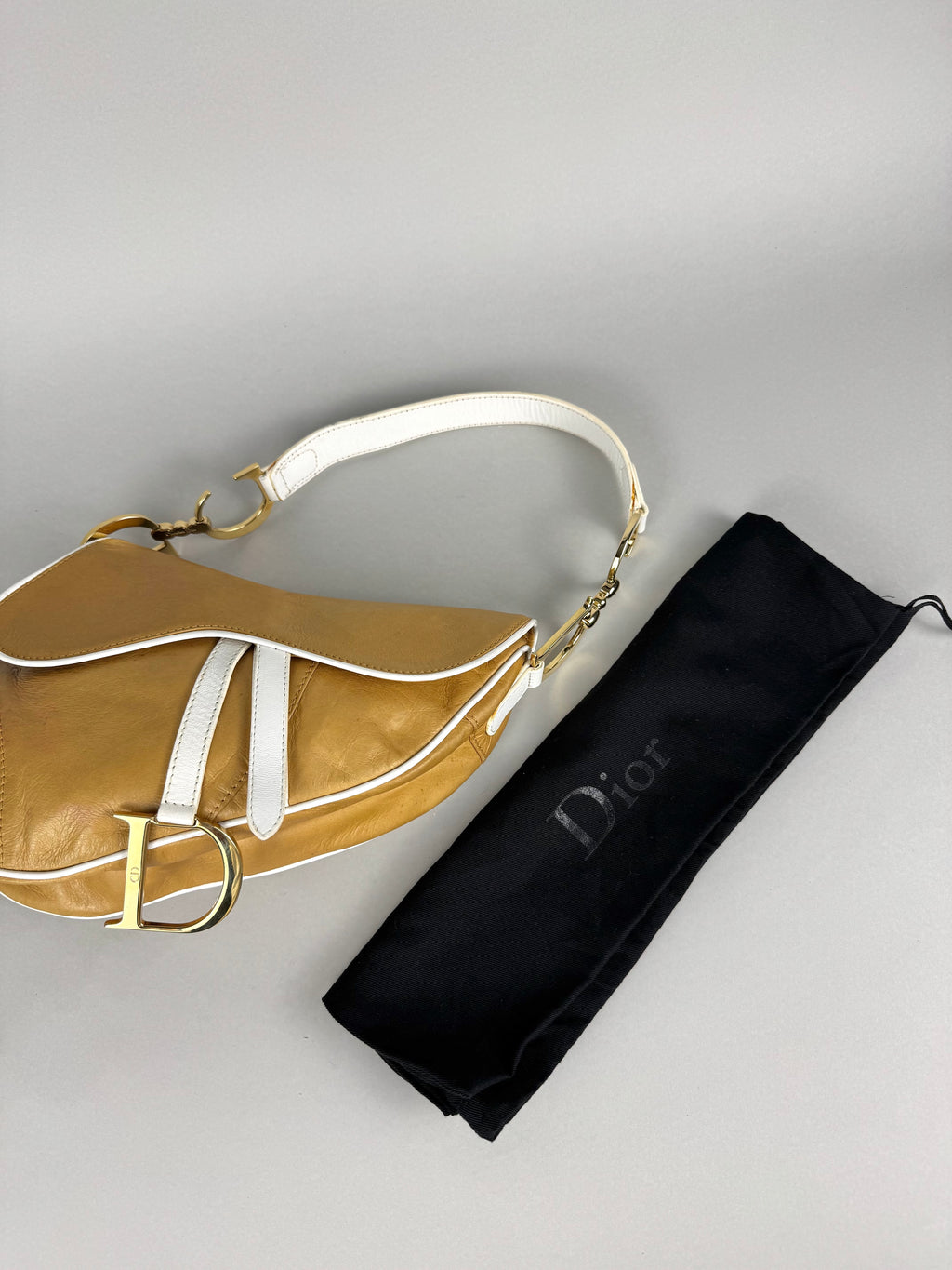 Christian Dior Saddle Brown & White SS06