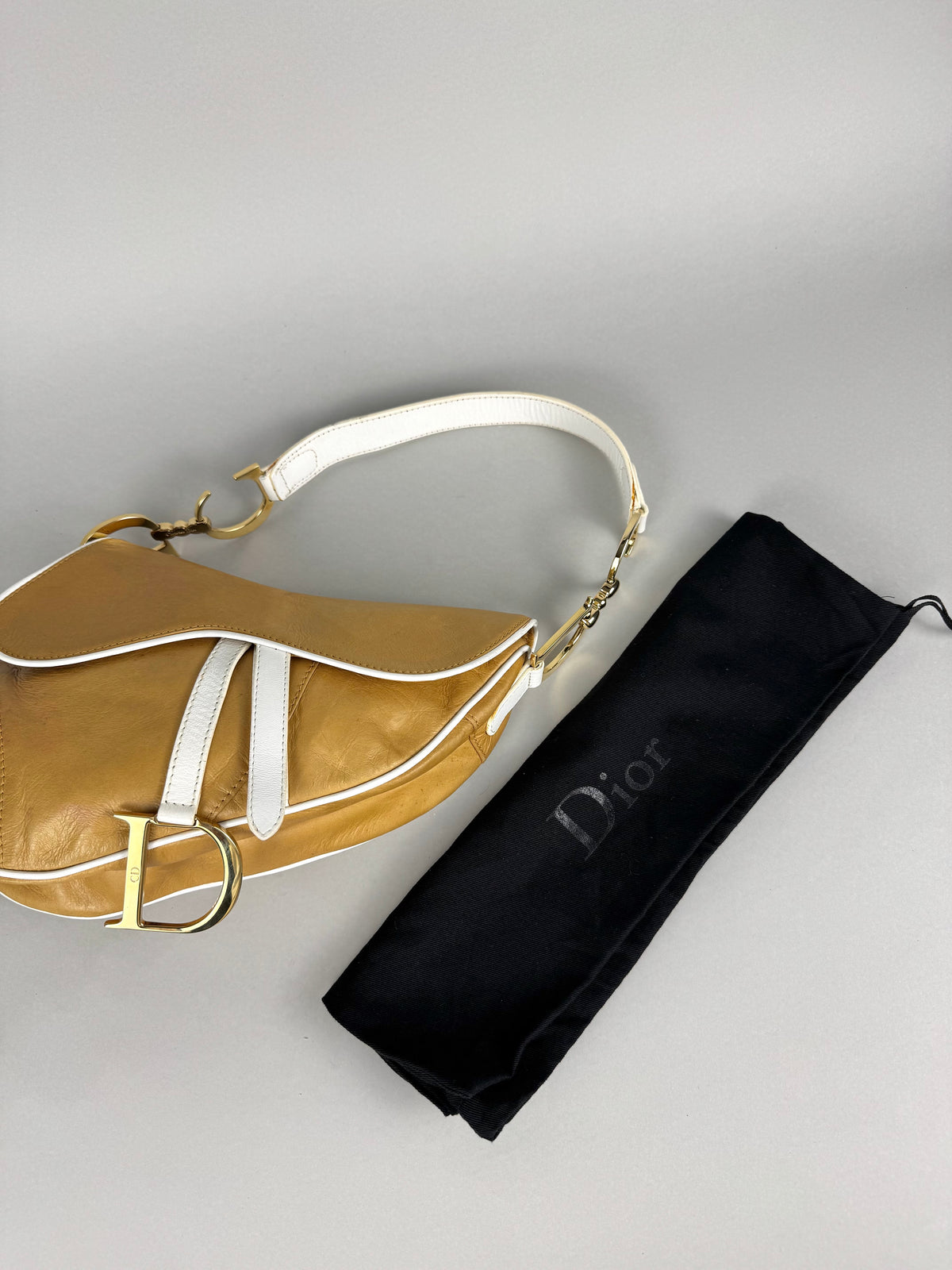 Christian Dior Saddle Brown & White SS06