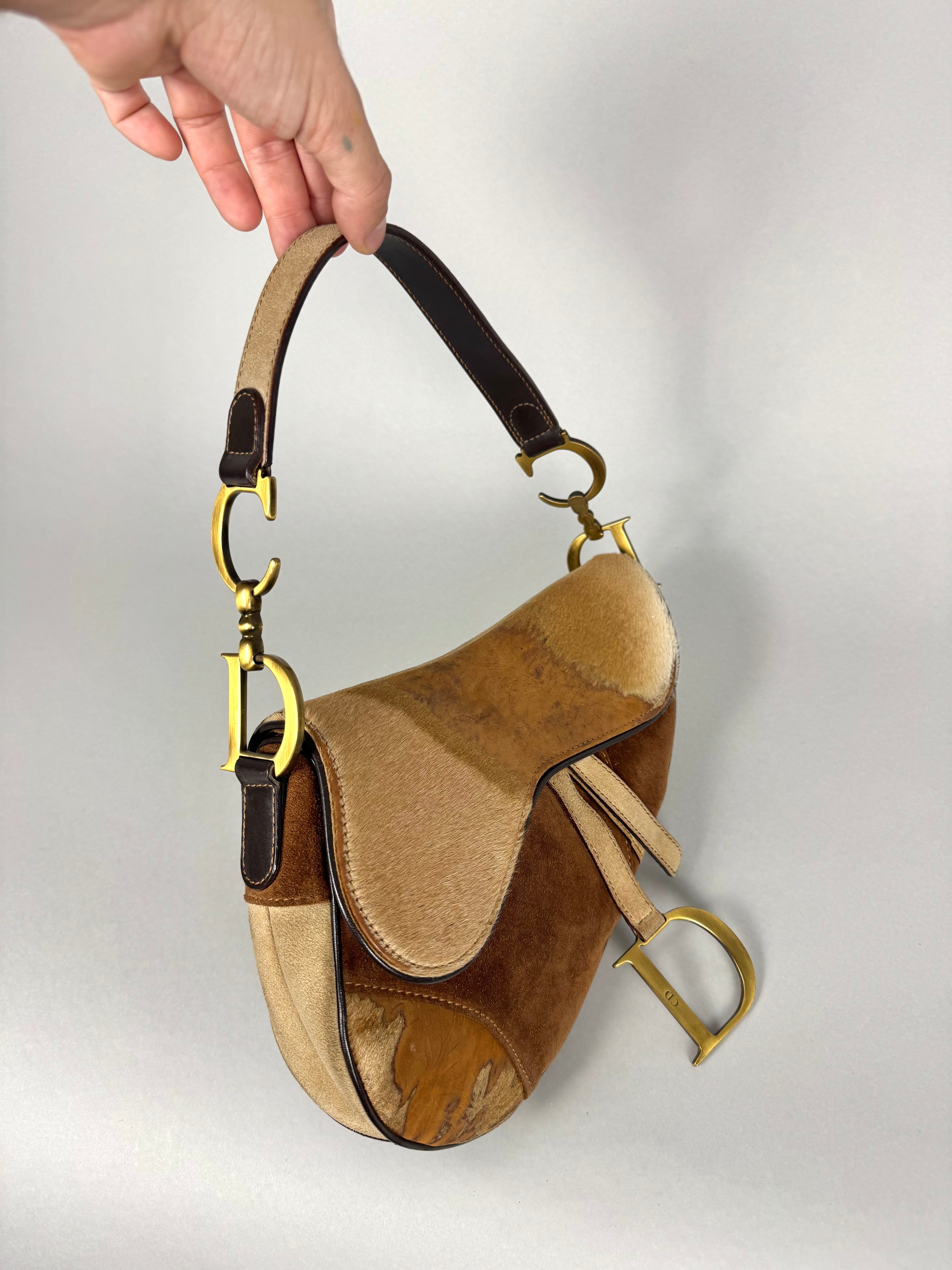 Christian Dior Pony Hair Saddle